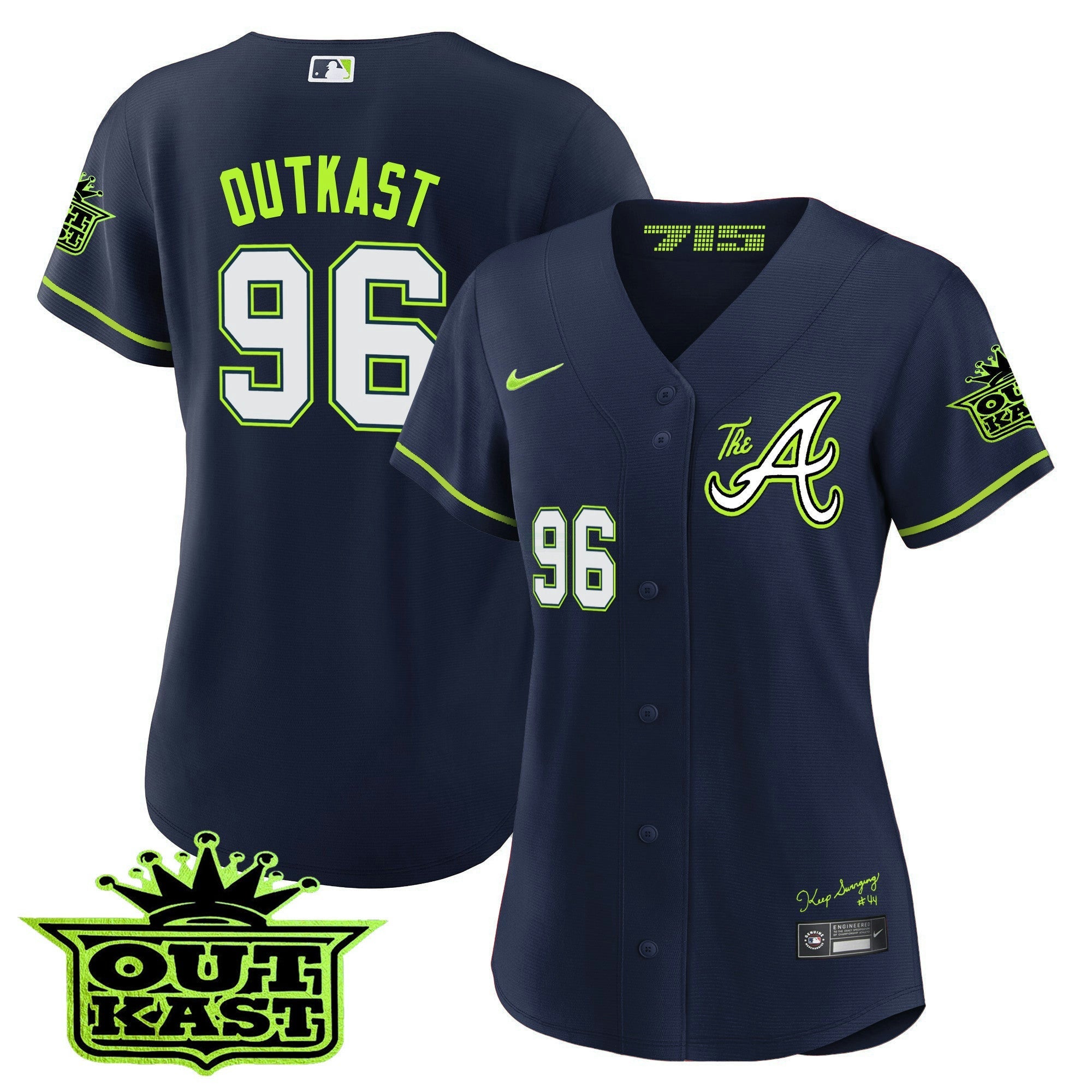 Camisa MLB Women’s Atlanta Atliens The A Jersey