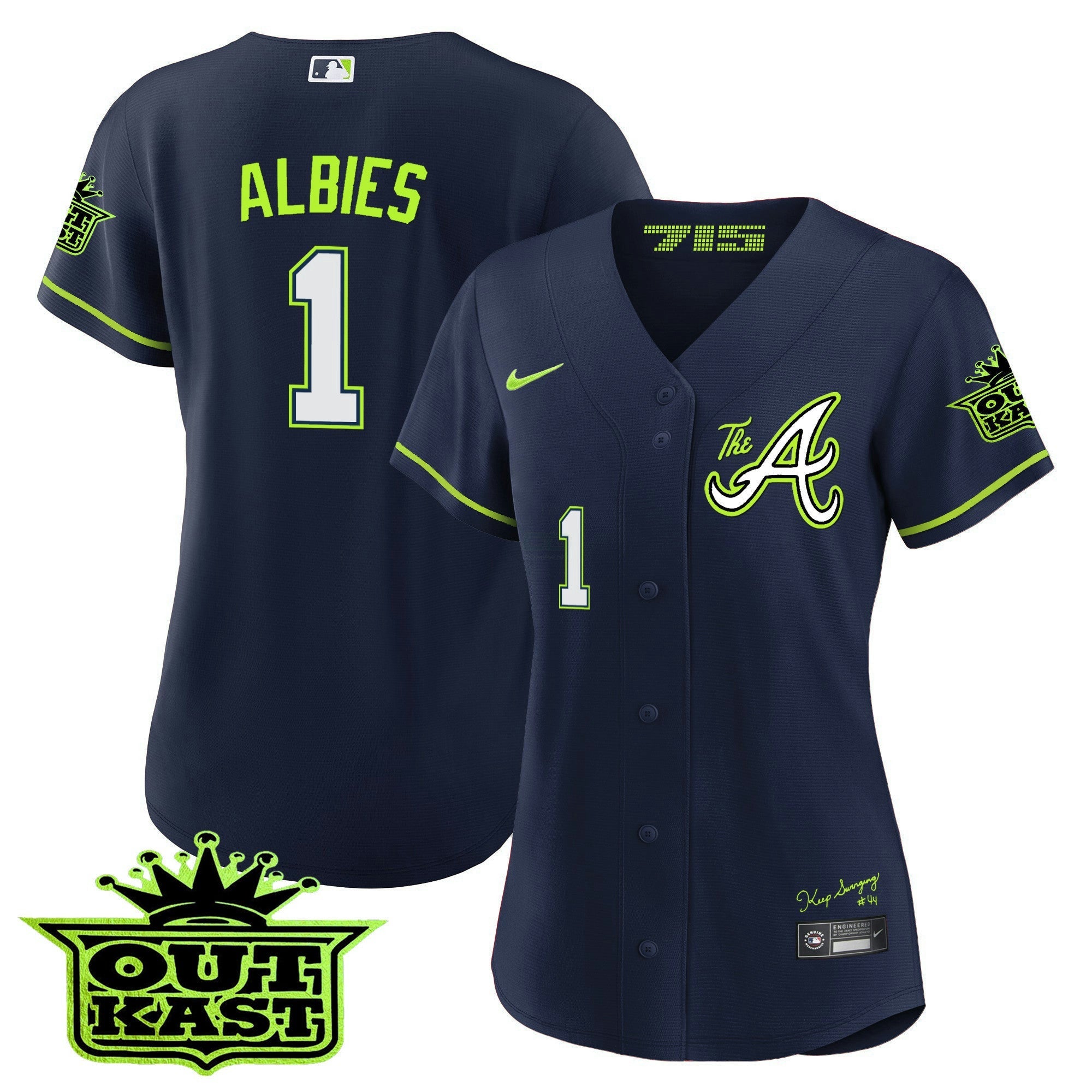 Camisa MLB Women’s Atlanta Atliens The A Jersey