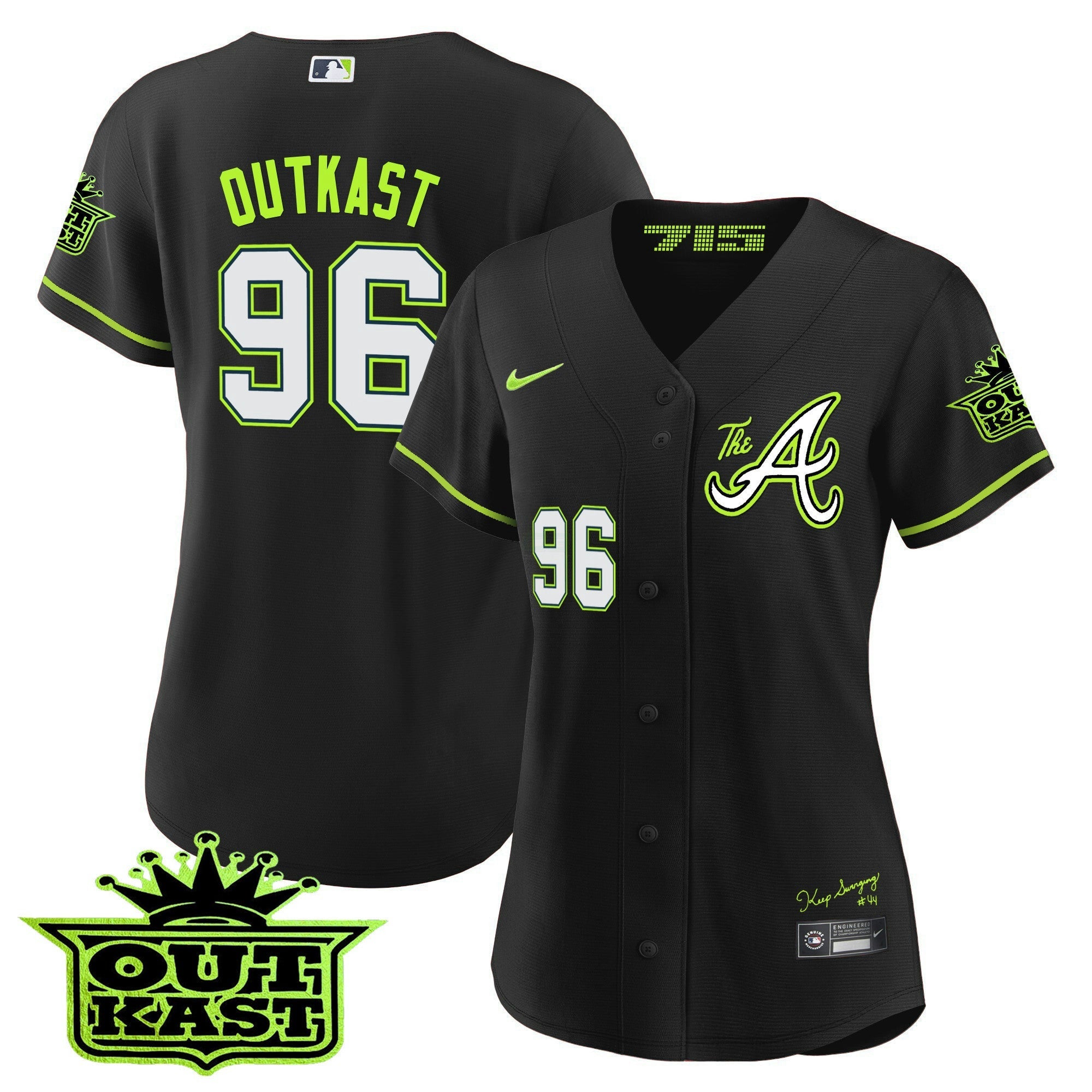 Camisa MLB Women’s Atlanta Atliens The A Jersey