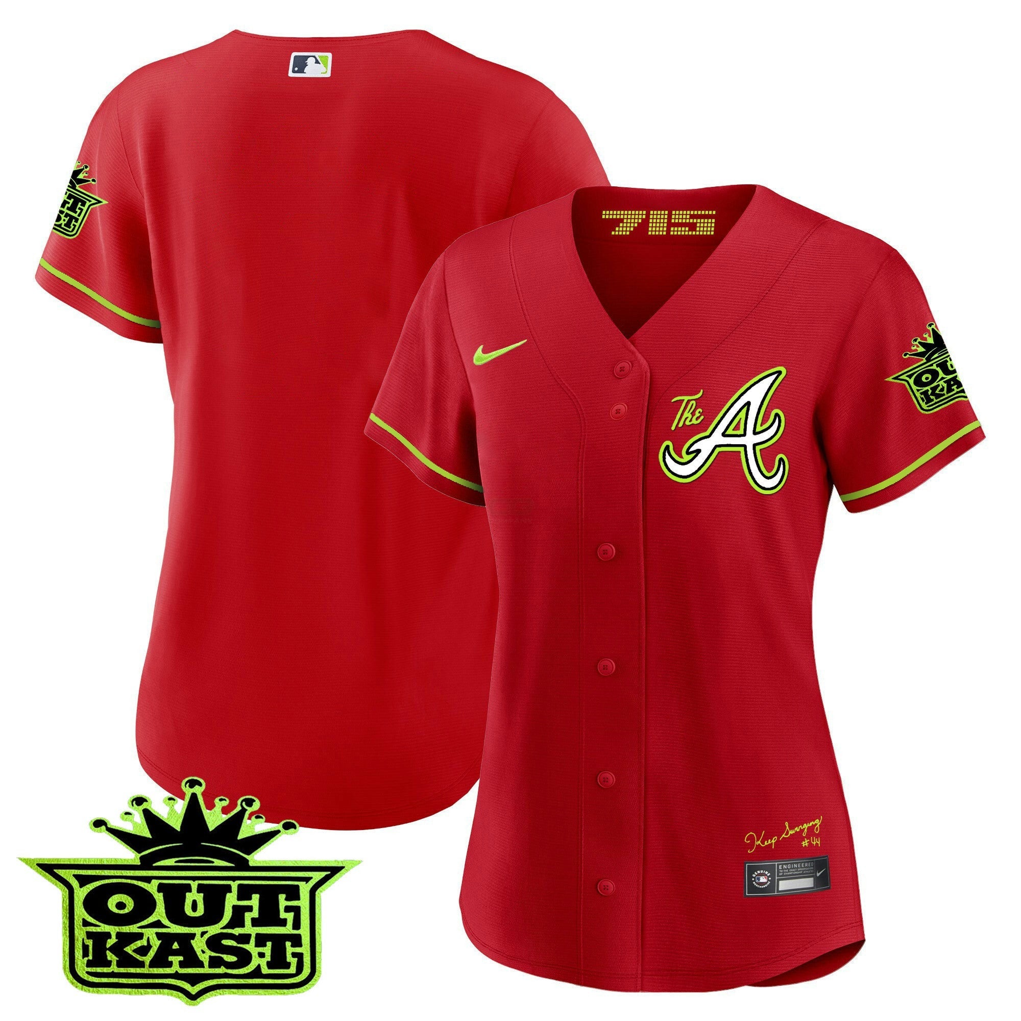 Camisa MLB Women’s Atlanta Atliens The A Jersey