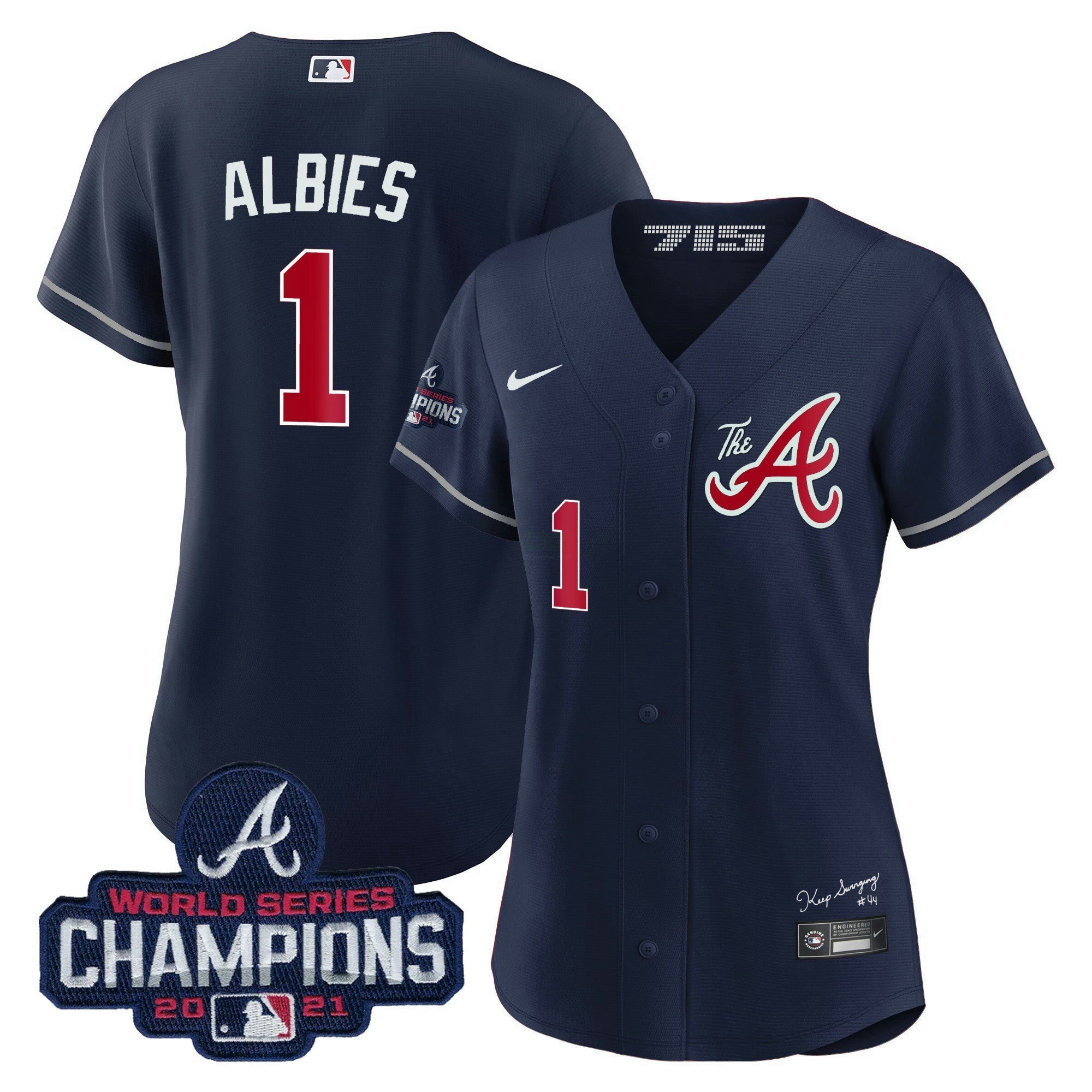 Camisa MLB Women’s Atlanta Champions City Connect Dourada Jersey