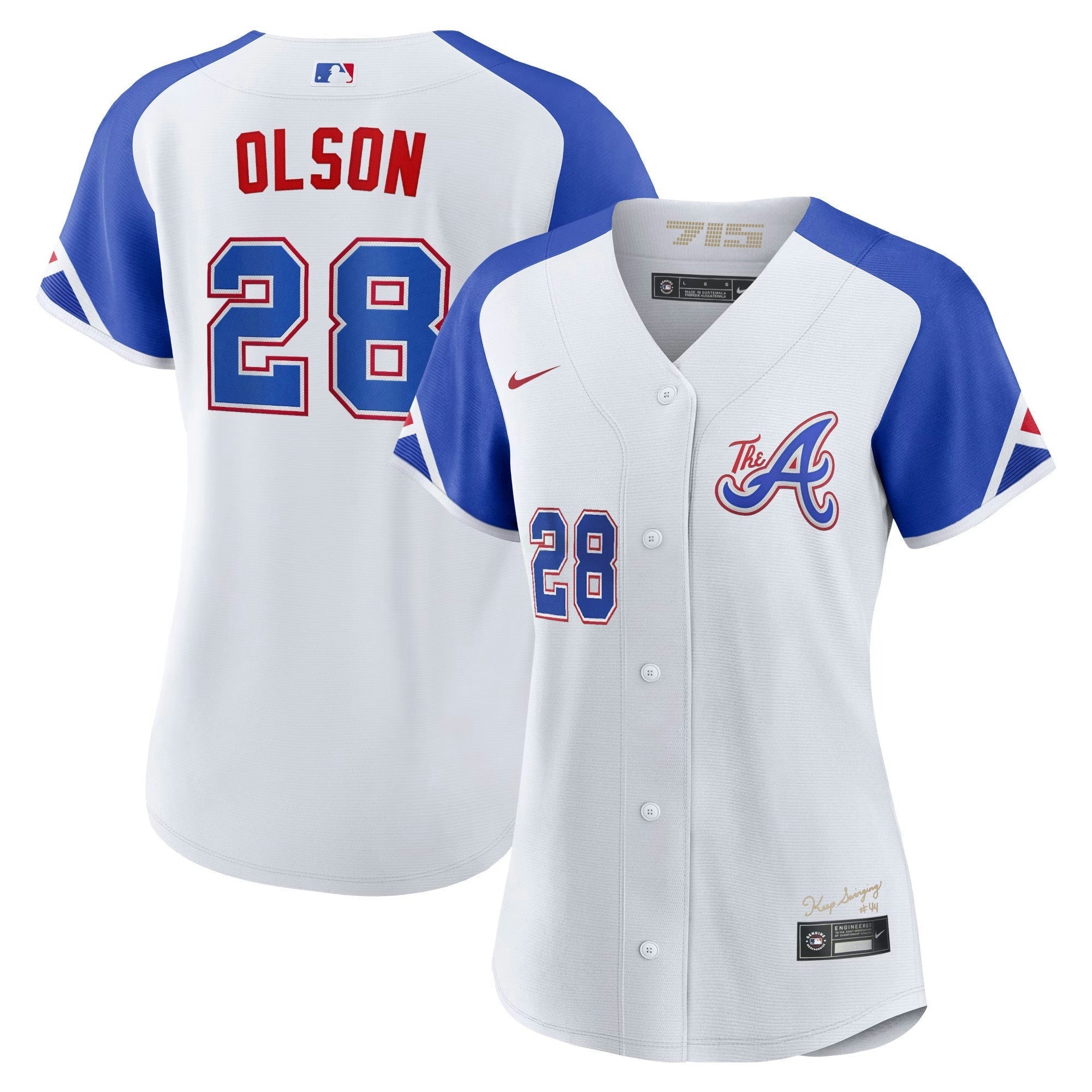 Camisa MLB Women’s Atlanta Champions City Connect Dourada Jersey