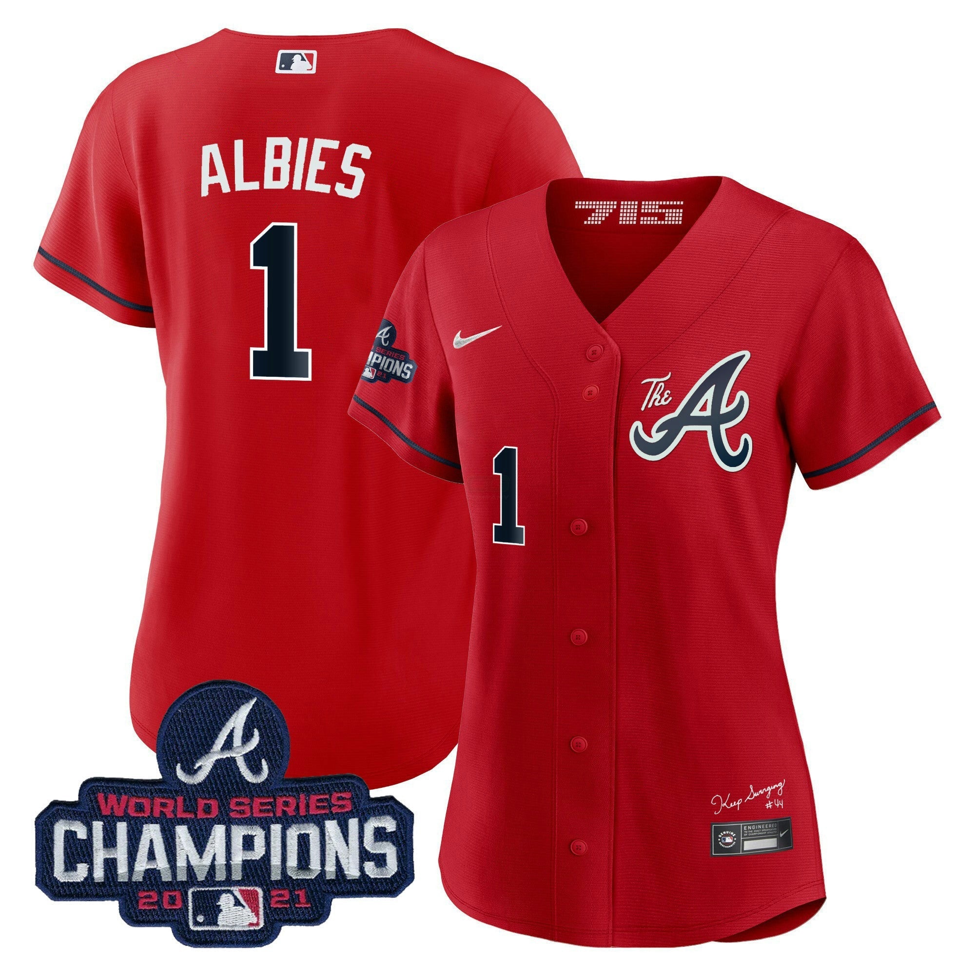 Camisa MLB Women’s Atlanta Champions City Connect Dourada Jersey