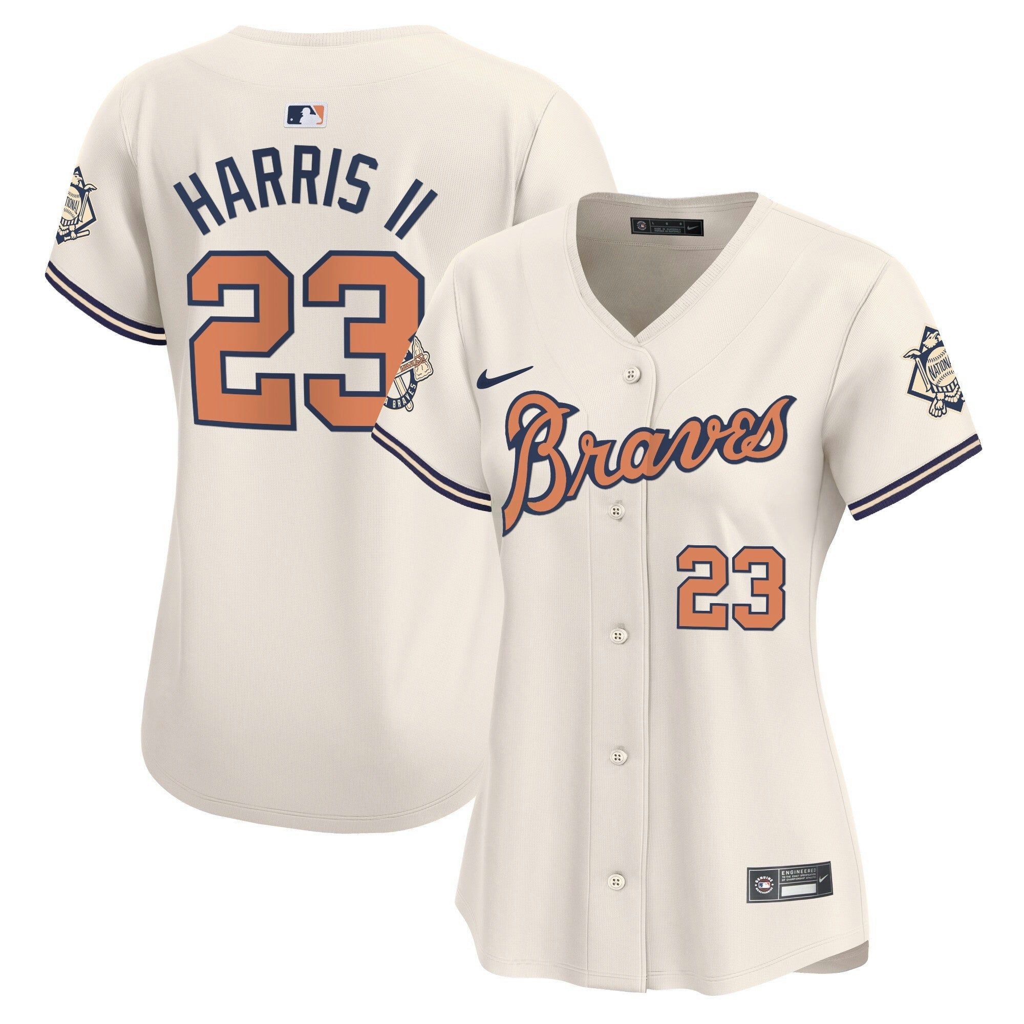 Camisa MLB Women’s Atlanta Peaches n’ Creme Vapor Premier Limited Jersey