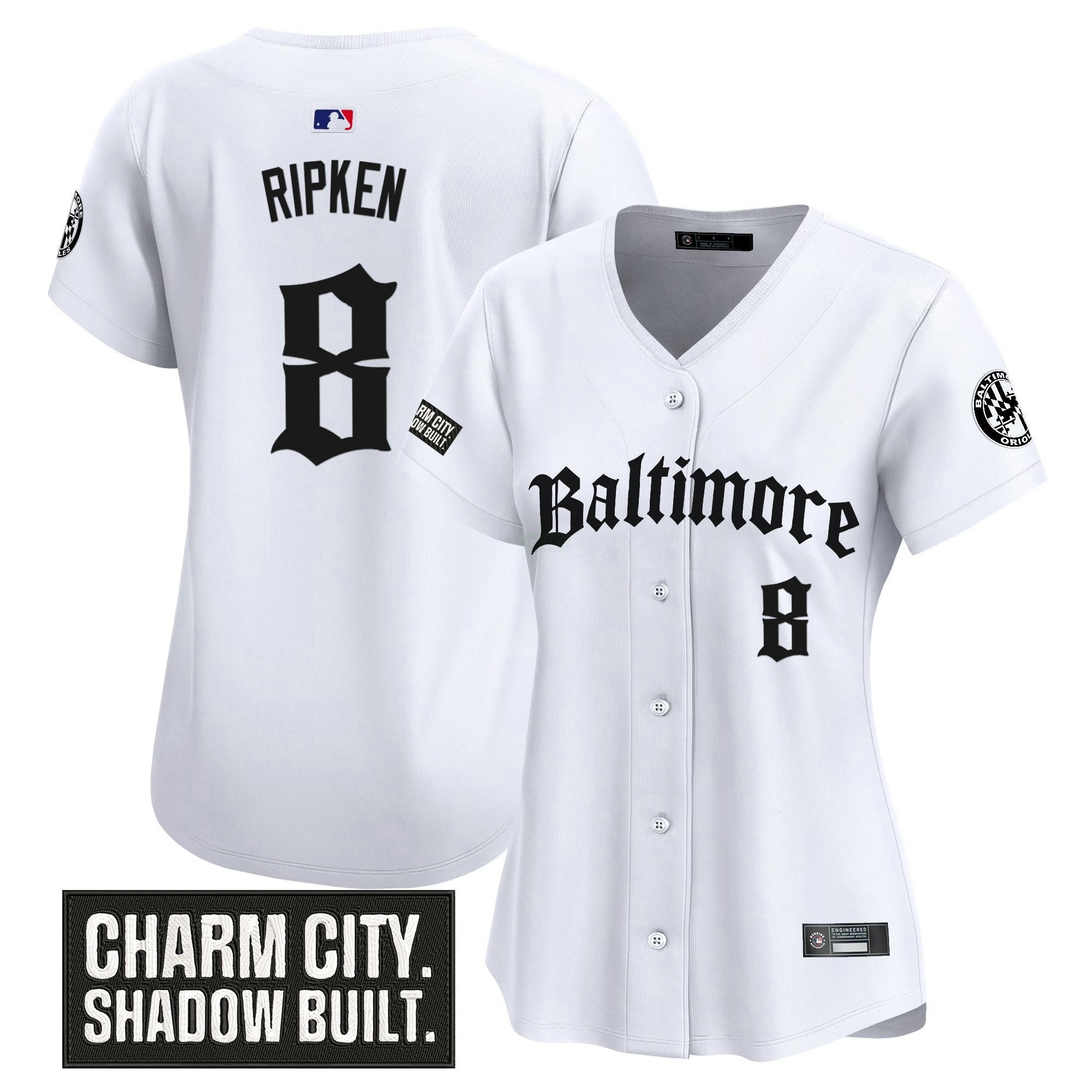Camisa MLB Women’s Baltimore ‘Gothic Harbor Edition’ Vapor Premier Limited Jersey