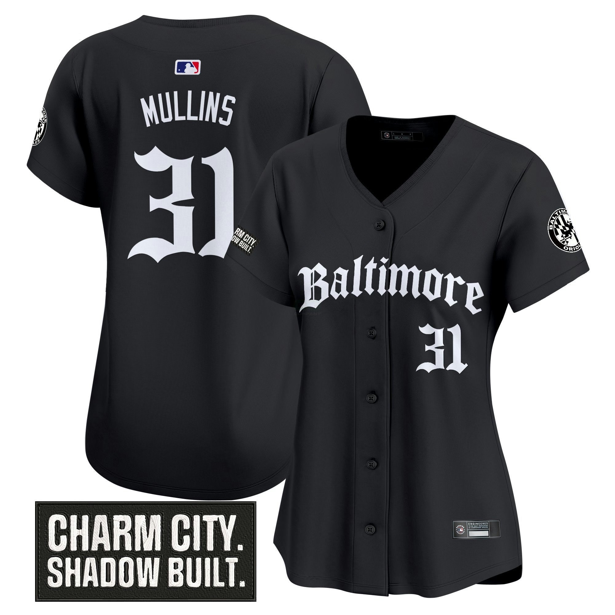 Camisa MLB Women’s Baltimore ‘Gothic Harbor Edition’ Vapor Premier Limited Jersey