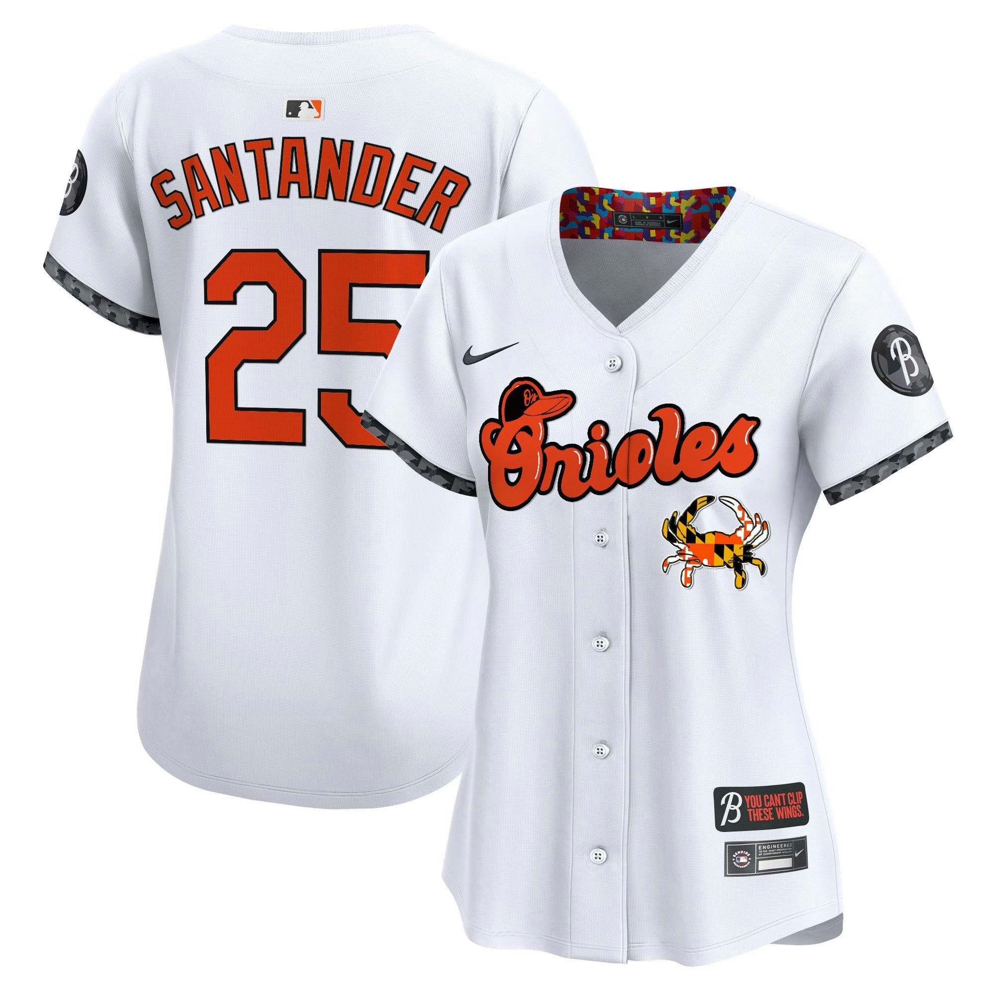 Camisa MLB Women’s Baltimore Maryland Blue Crab Vapor Premier Limited Jersey
