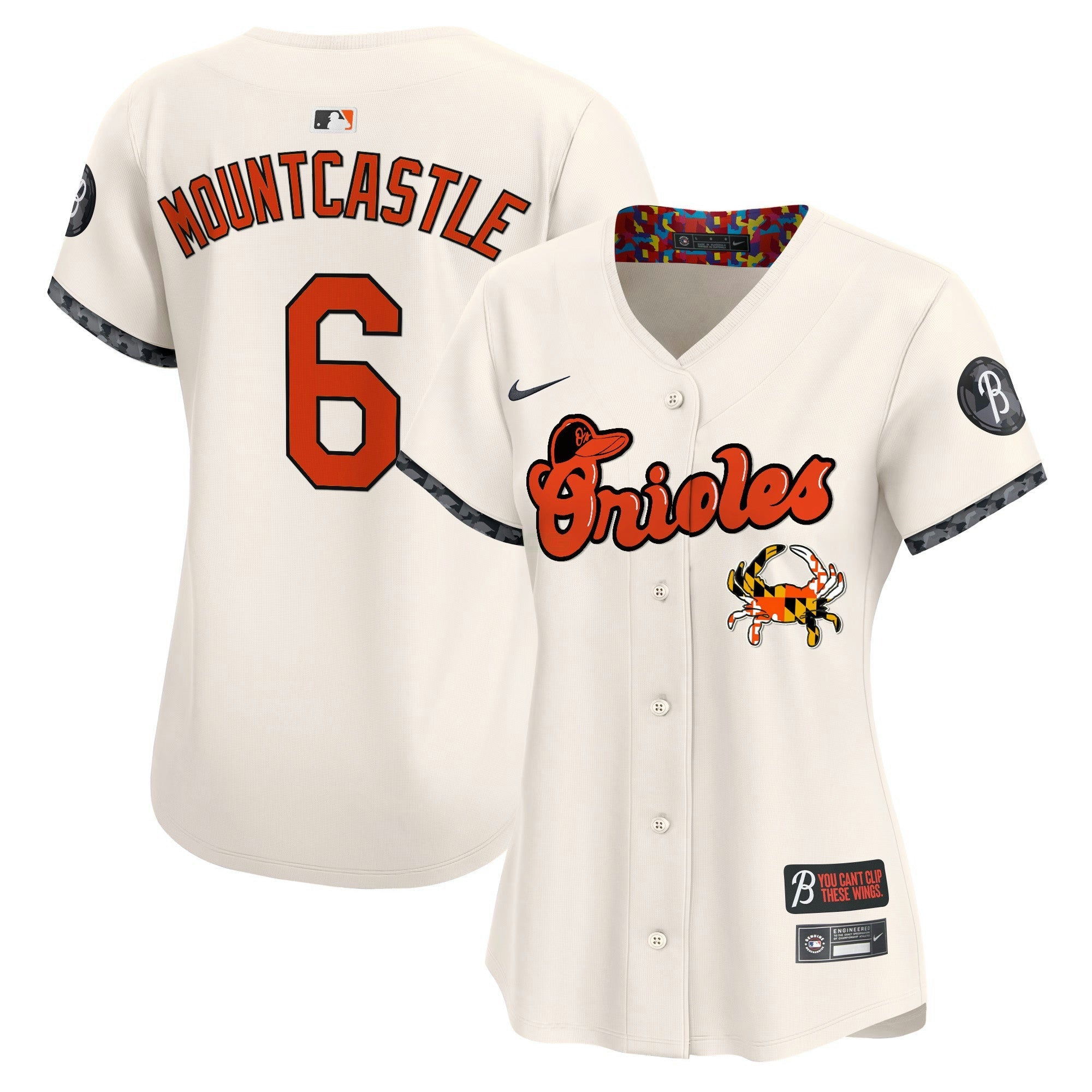 Camisa MLB Women’s Baltimore Maryland Blue Crab Vapor Premier Limited Jersey