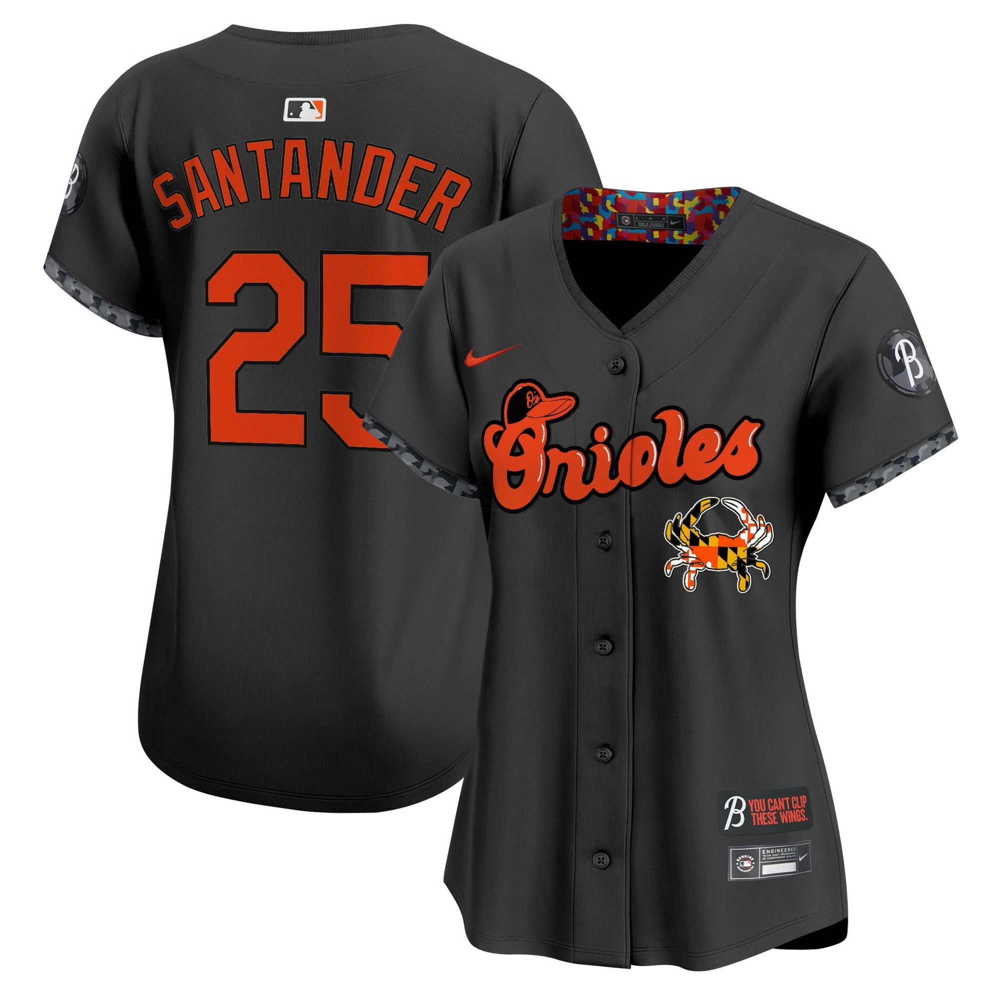Camisa MLB Women’s Baltimore Maryland Blue Crab Vapor Premier Limited Jersey