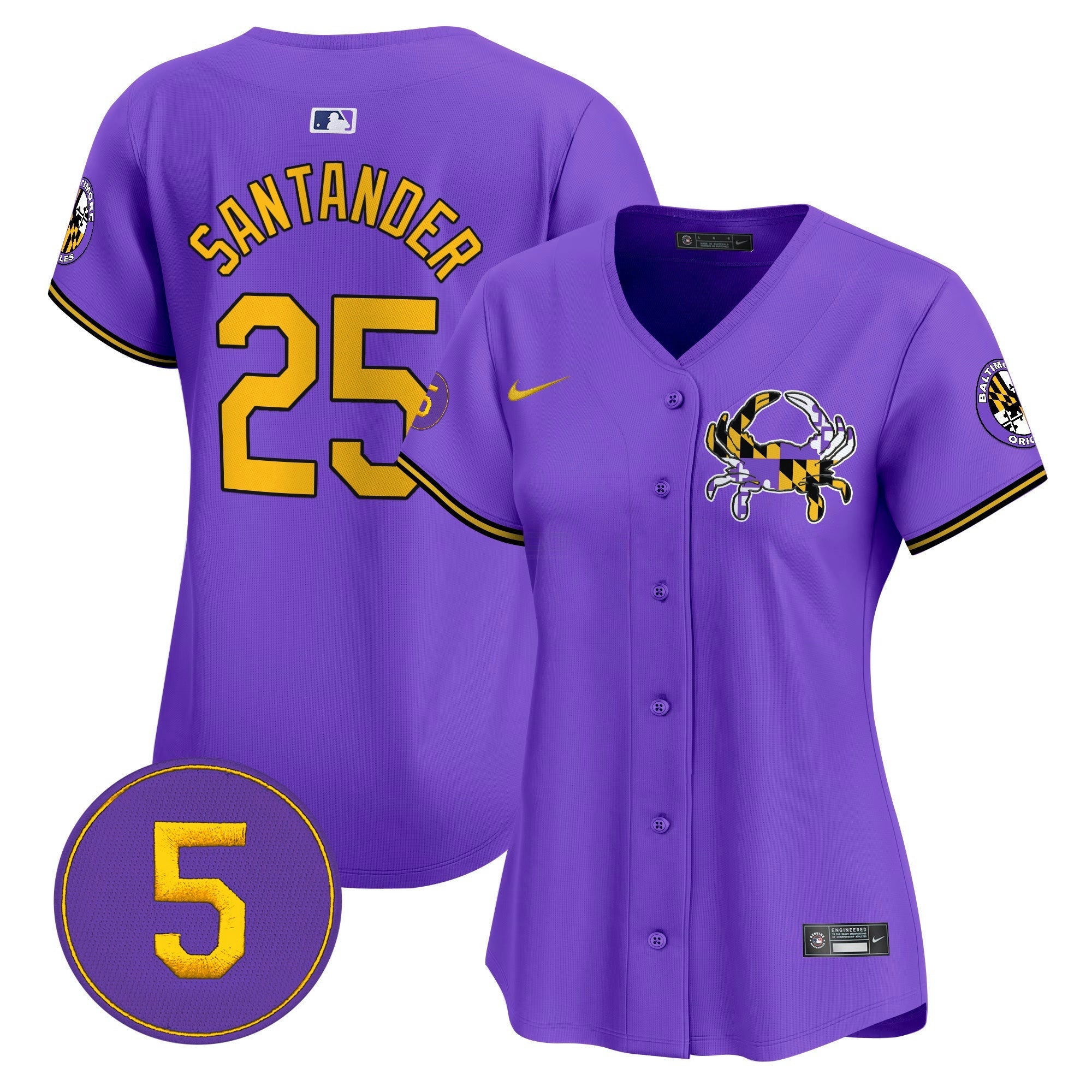 Camisa MLB Women’s Baltimore Purple Vapor Premier Limited Jersey