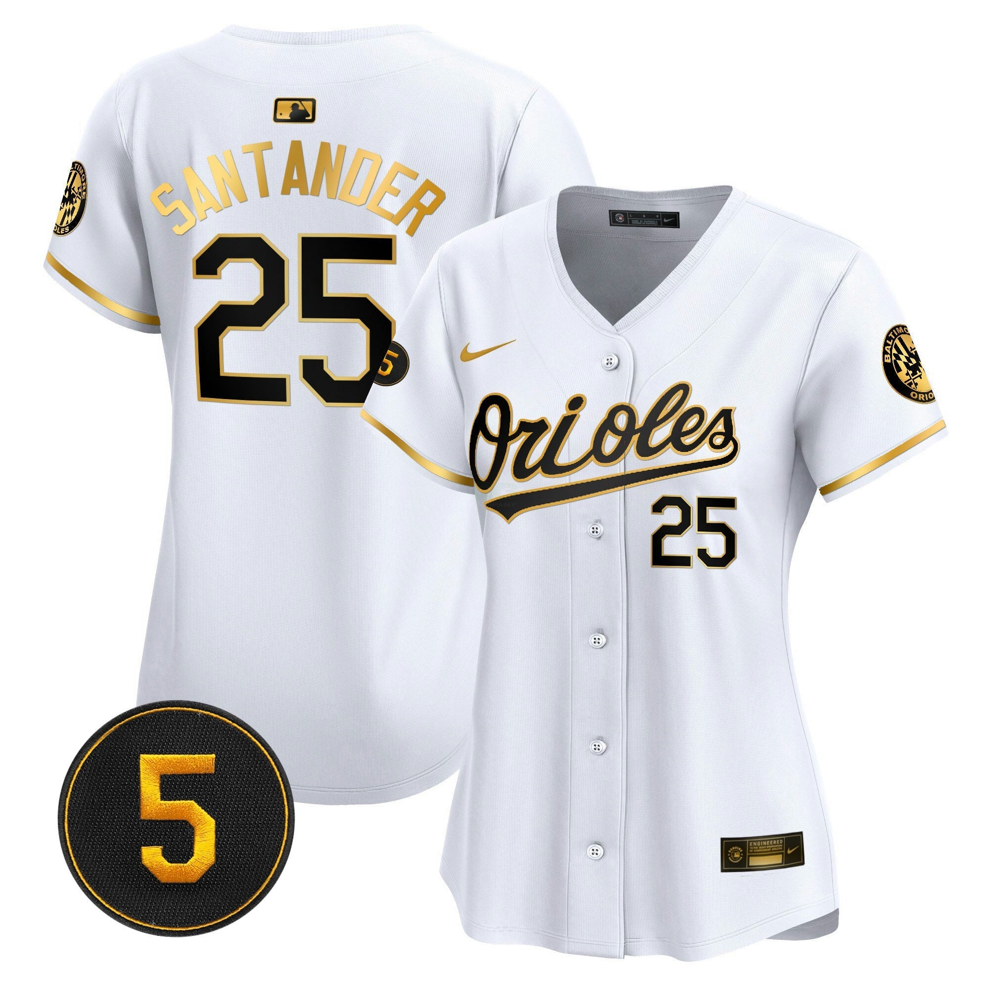 Camisa MLB Women’s Baltimore Robinson Patch Vapor Premier Limited Jersey