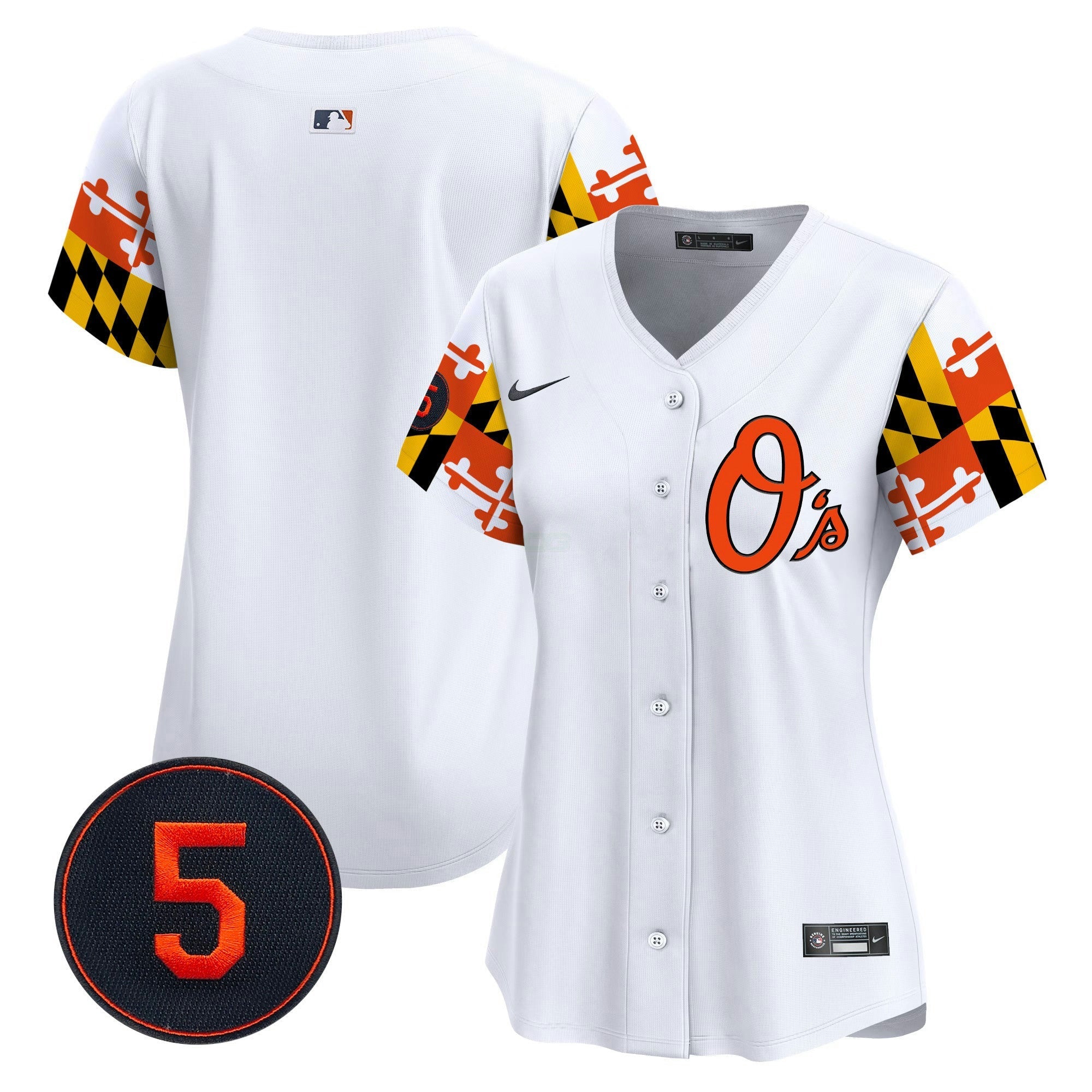 Camisa MLB Women’s Baltimore Robinson Patch Vapor Premier Limited Jersey V5