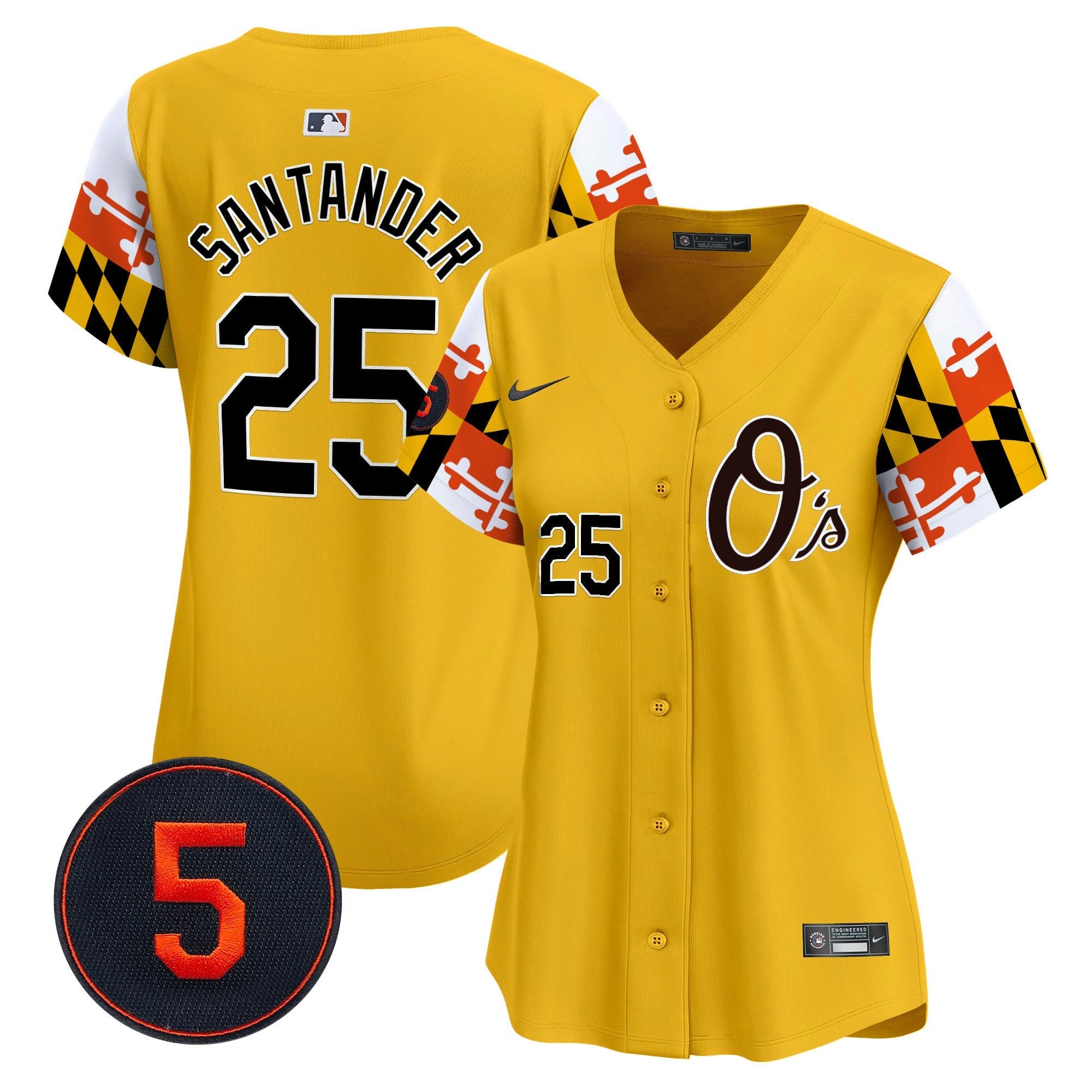 Camisa MLB Women’s Baltimore Robinson Patch Vapor Premier Limited Jersey V5