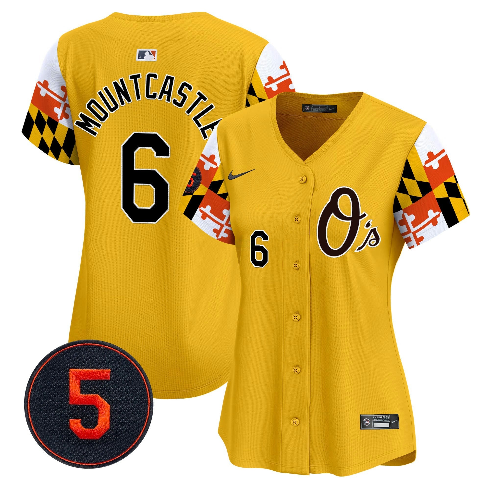 Camisa MLB Women’s Baltimore Robinson Patch Vapor Premier Limited Jersey V5