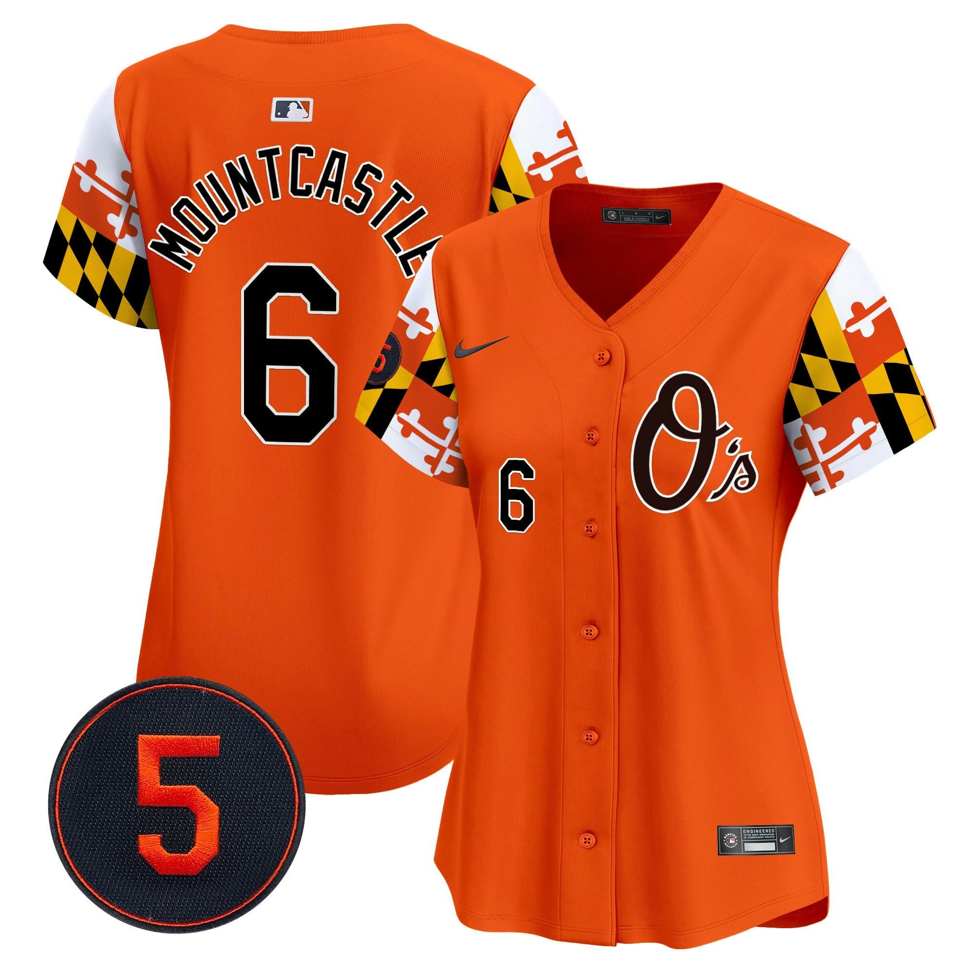 Camisa MLB Women’s Baltimore Robinson Patch Vapor Premier Limited Jersey V5