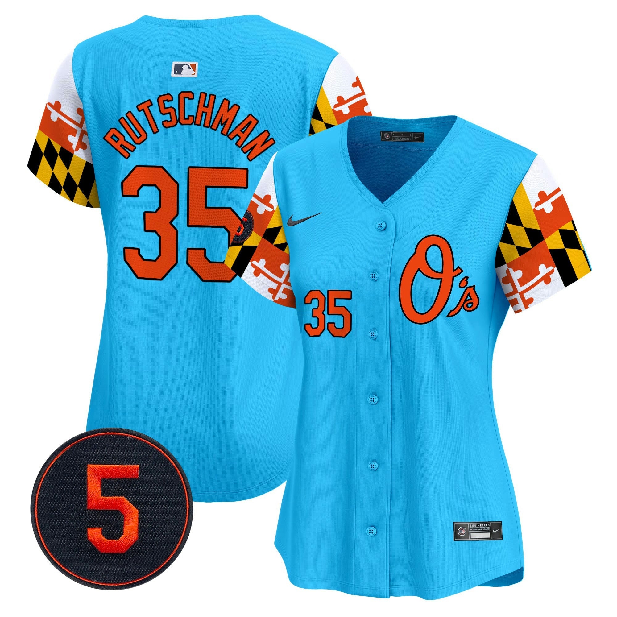 Camisa MLB Women’s Baltimore Robinson Patch Vapor Premier Limited Jersey V5