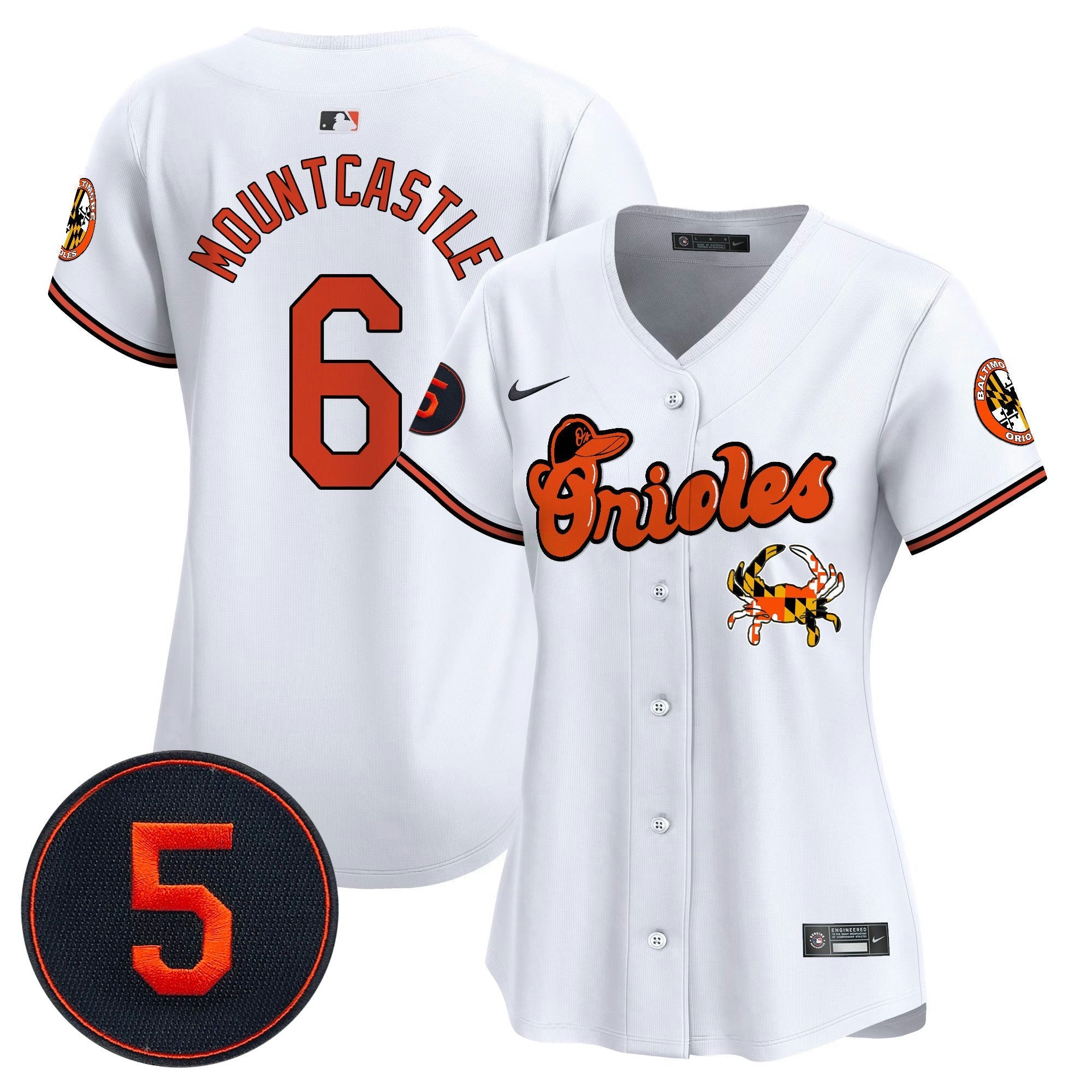 Camisa MLB Women’s Baltimore Robinson Patch Vapor Premier Limited Jersey V6