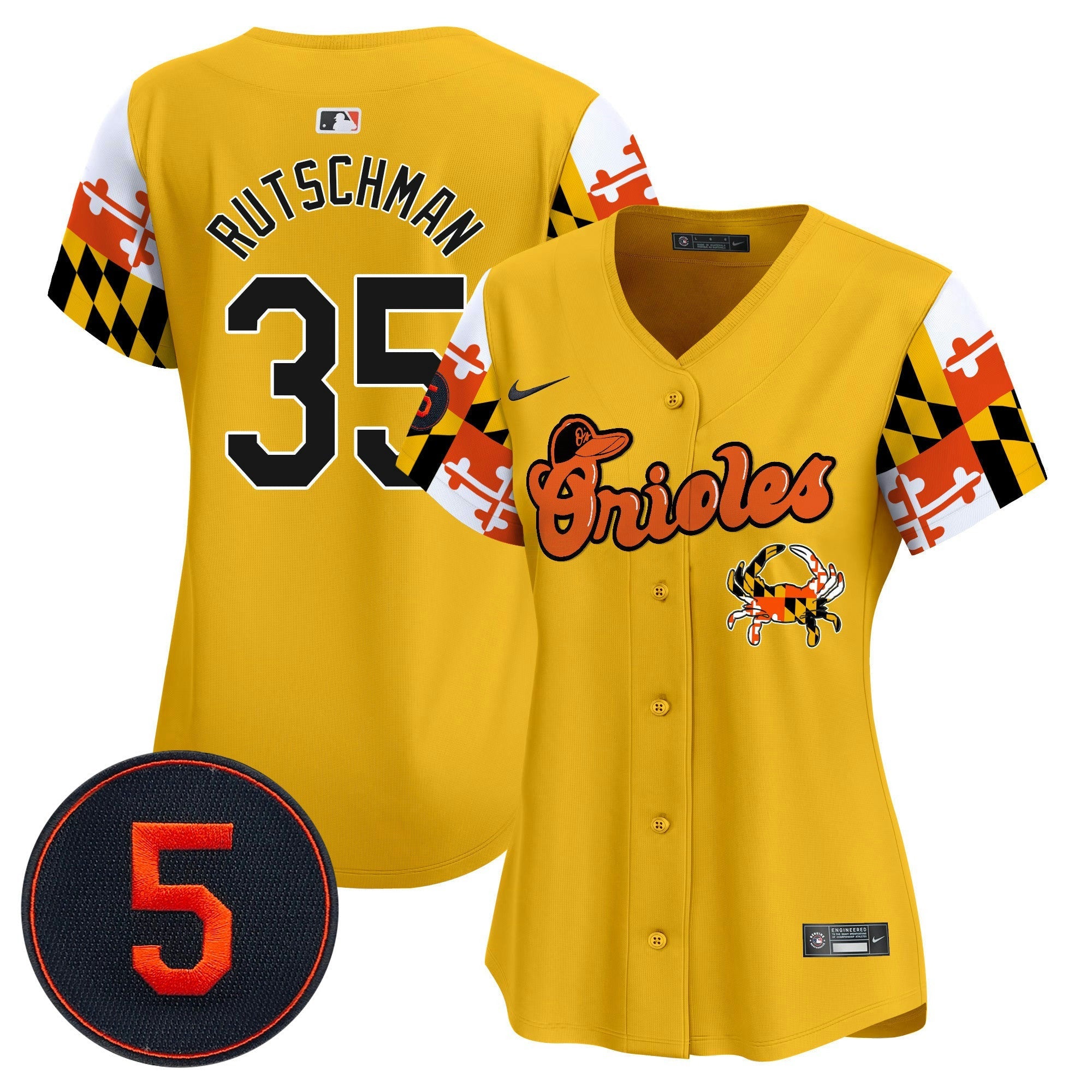 Camisa MLB Women’s Baltimore Robinson Patch Vapor Premier Limited Jersey V7