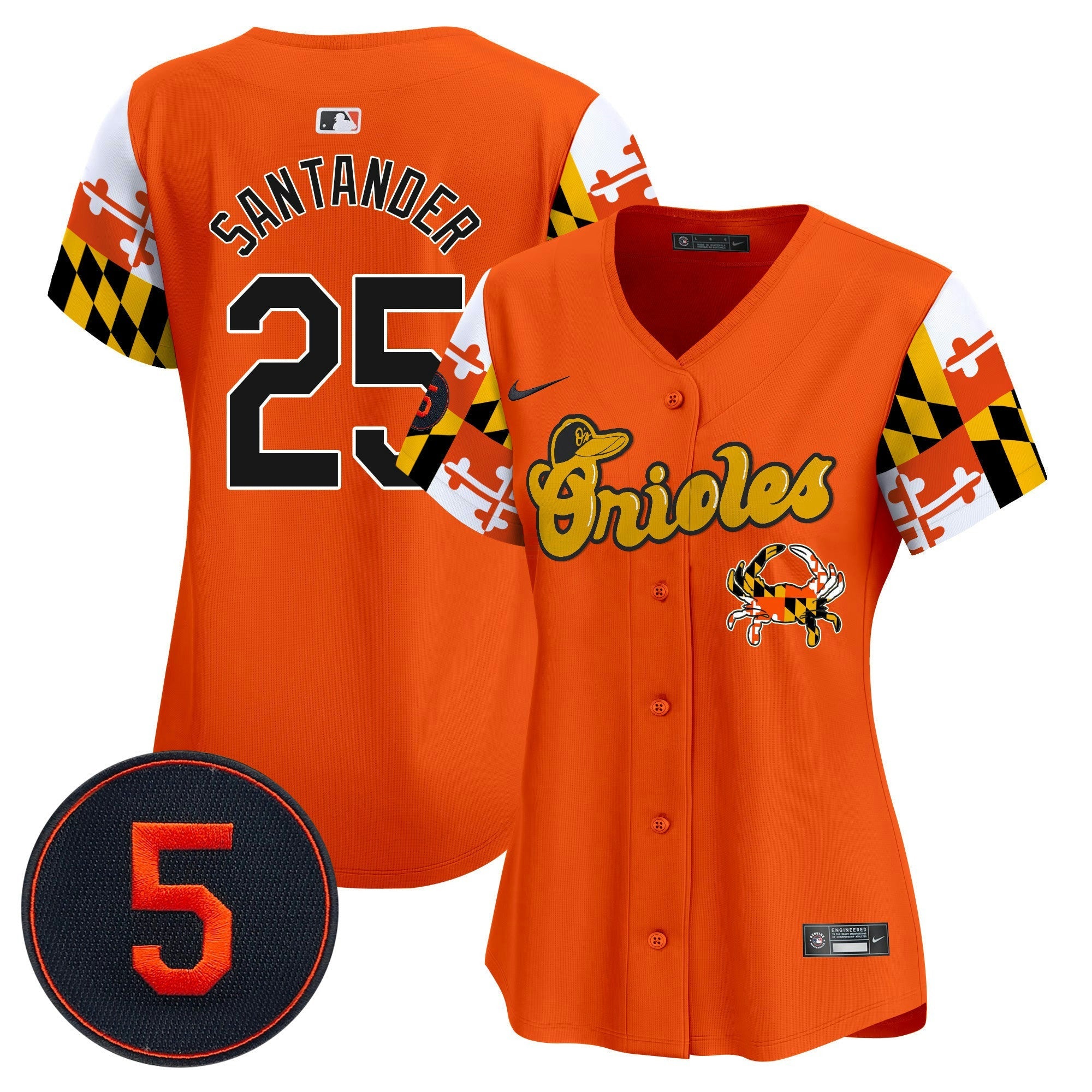 Camisa MLB Women’s Baltimore Robinson Patch Vapor Premier Limited Jersey V7