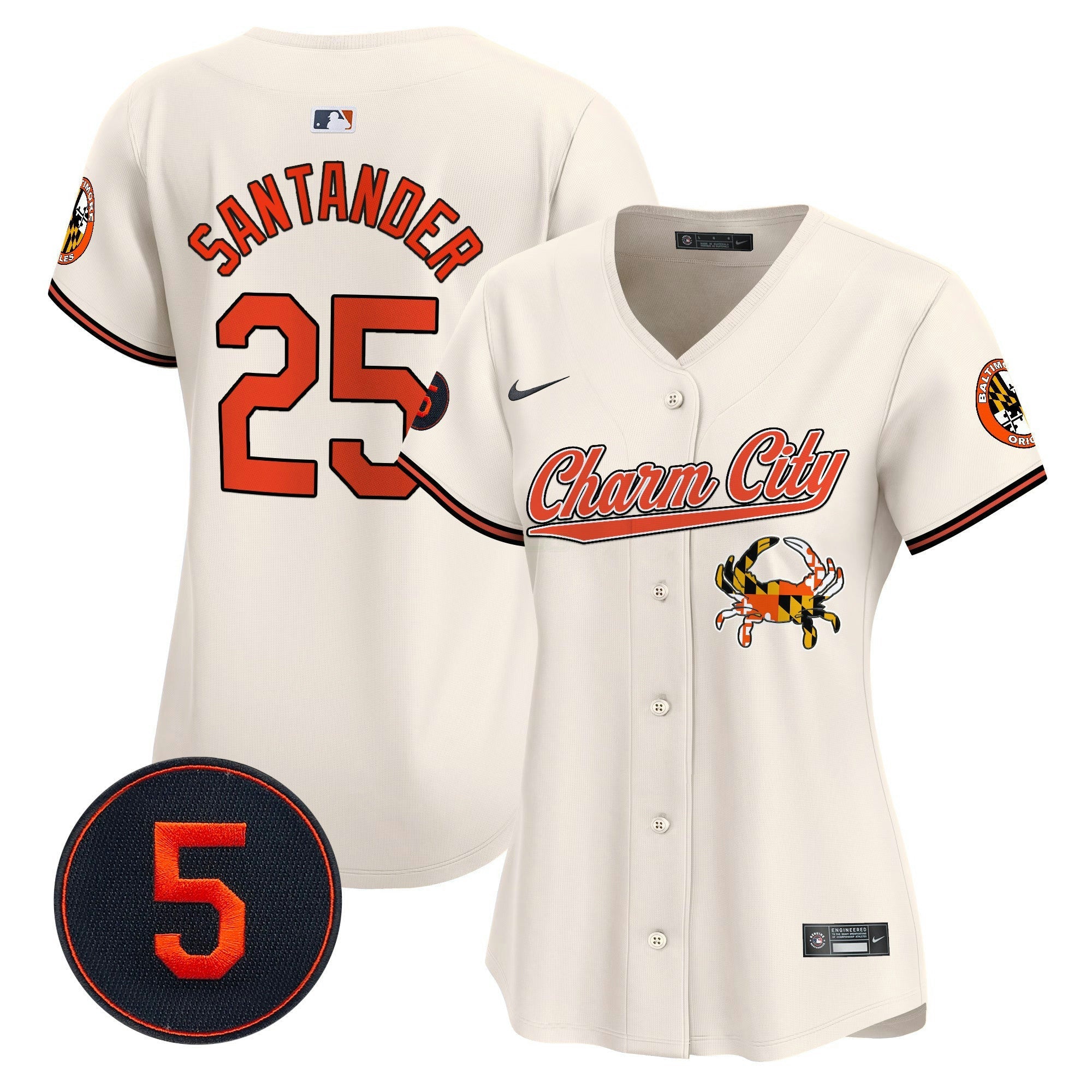 Camisa MLB Women’s Baltimore Robinson Patch Vapor Premier Limited Jersey V8