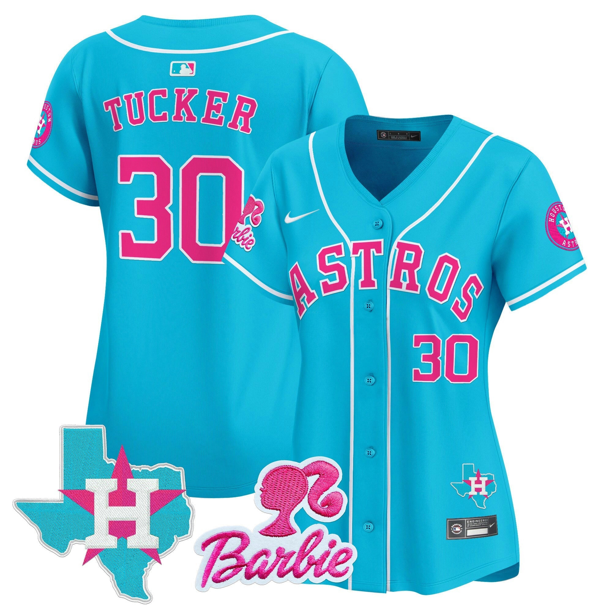 Camisa MLB Women’s Barbie Patch Vapor Premier Limited Jersey