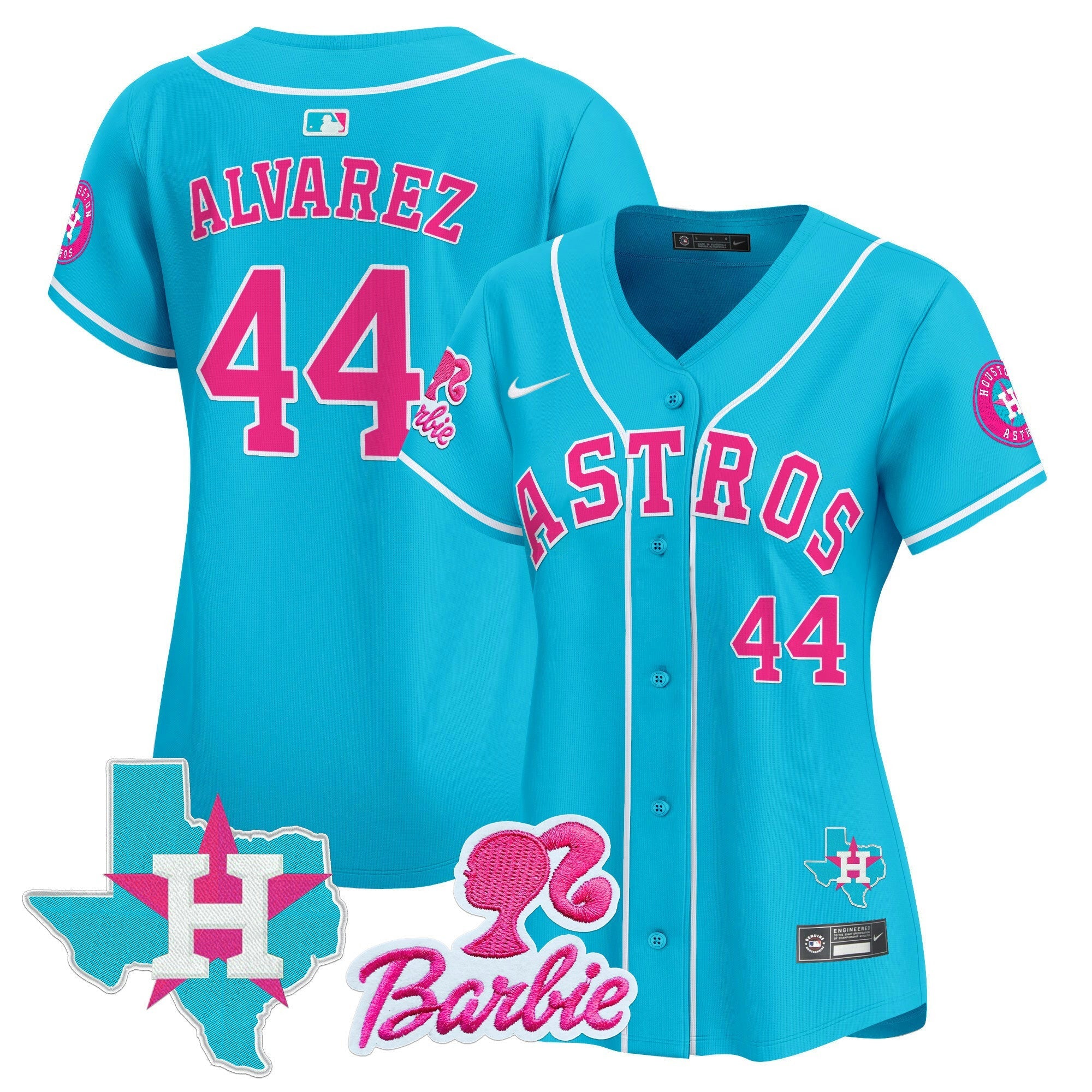 Camisa MLB Women’s Barbie Patch Vapor Premier Limited Jersey