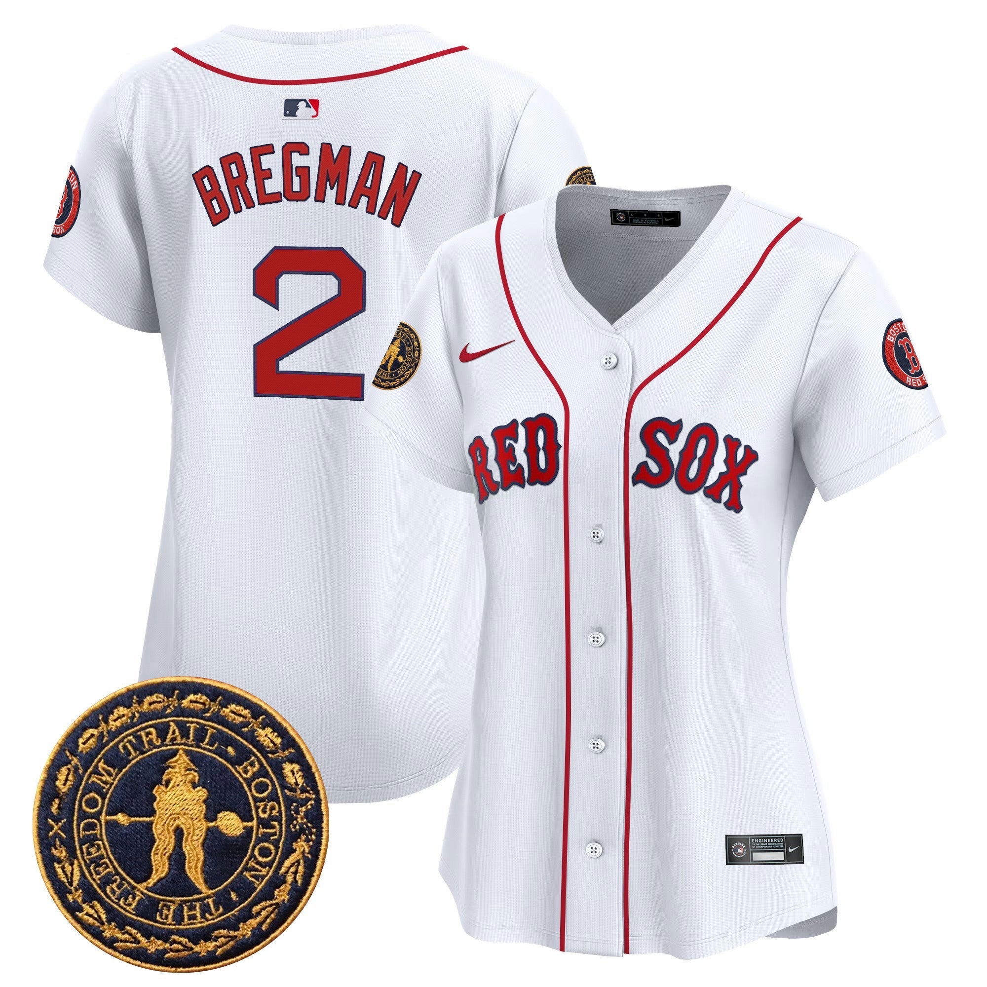 Camisa MLB Women’s Boston Freedom Trail Patch Vapor Premier Limited Jersey