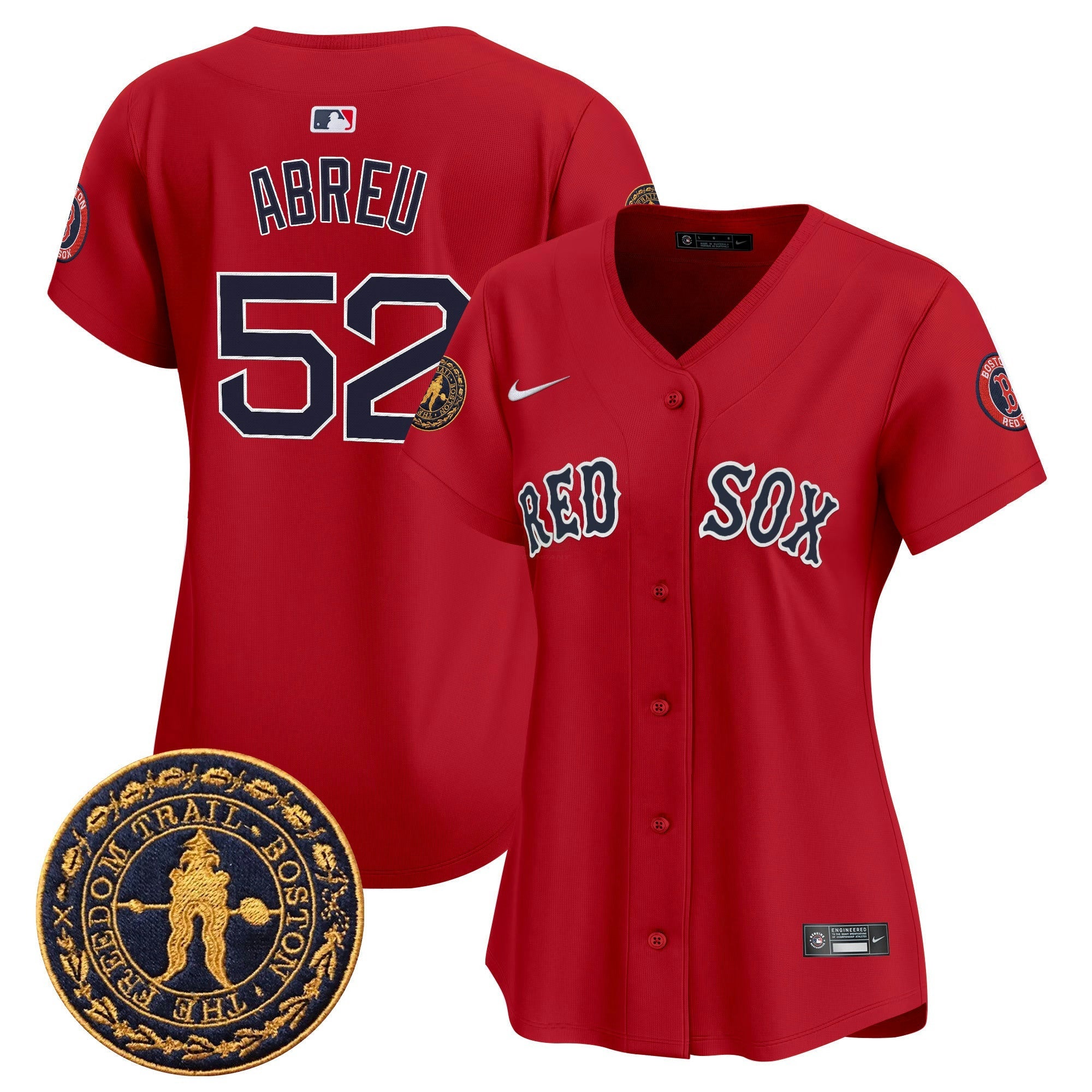 Camisa MLB Women’s Boston Freedom Trail Patch Vapor Premier Limited Jersey