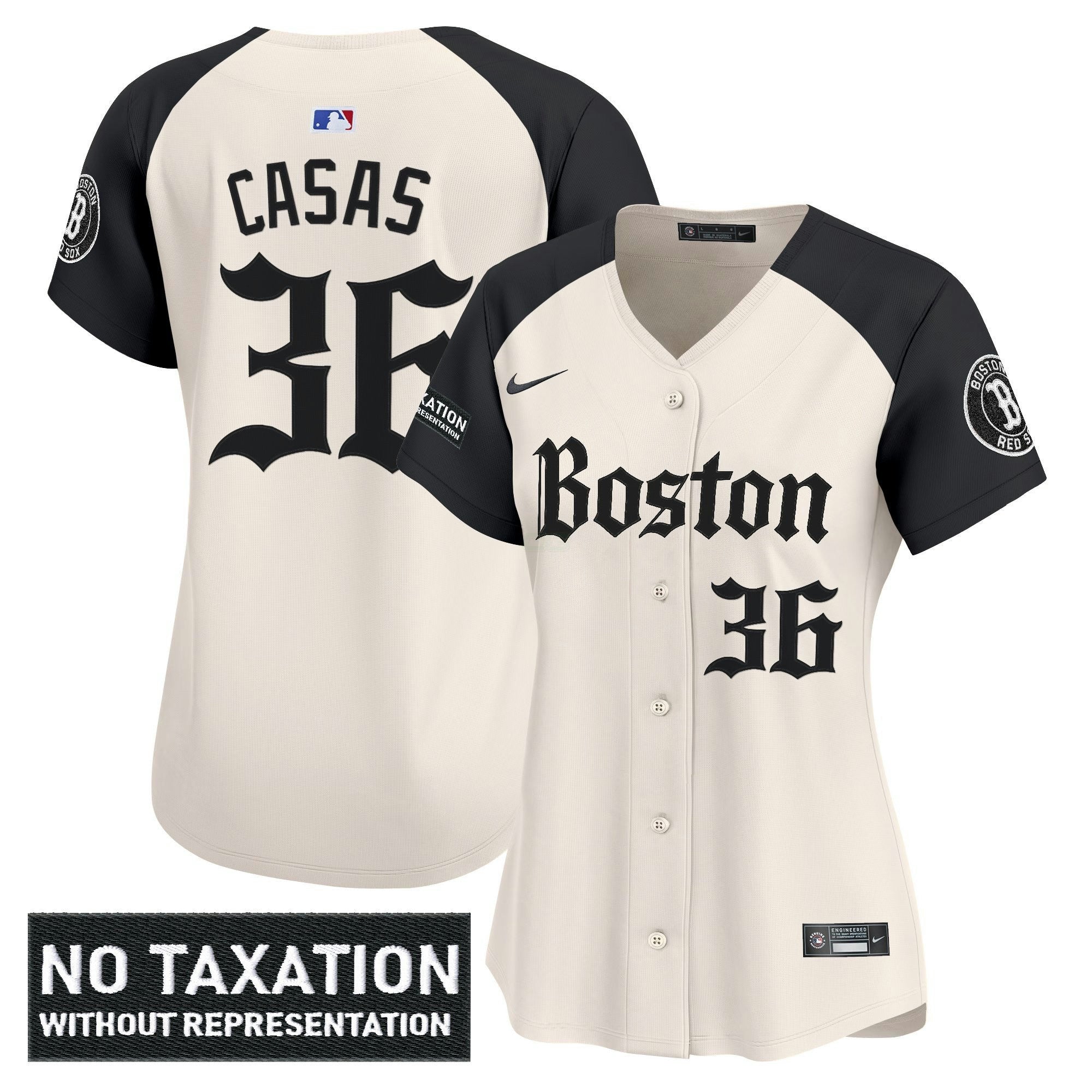 Camisa MLB Women’s Boston ‘Retro Newspaper Edition’ Vapor Premier Limited Jersey