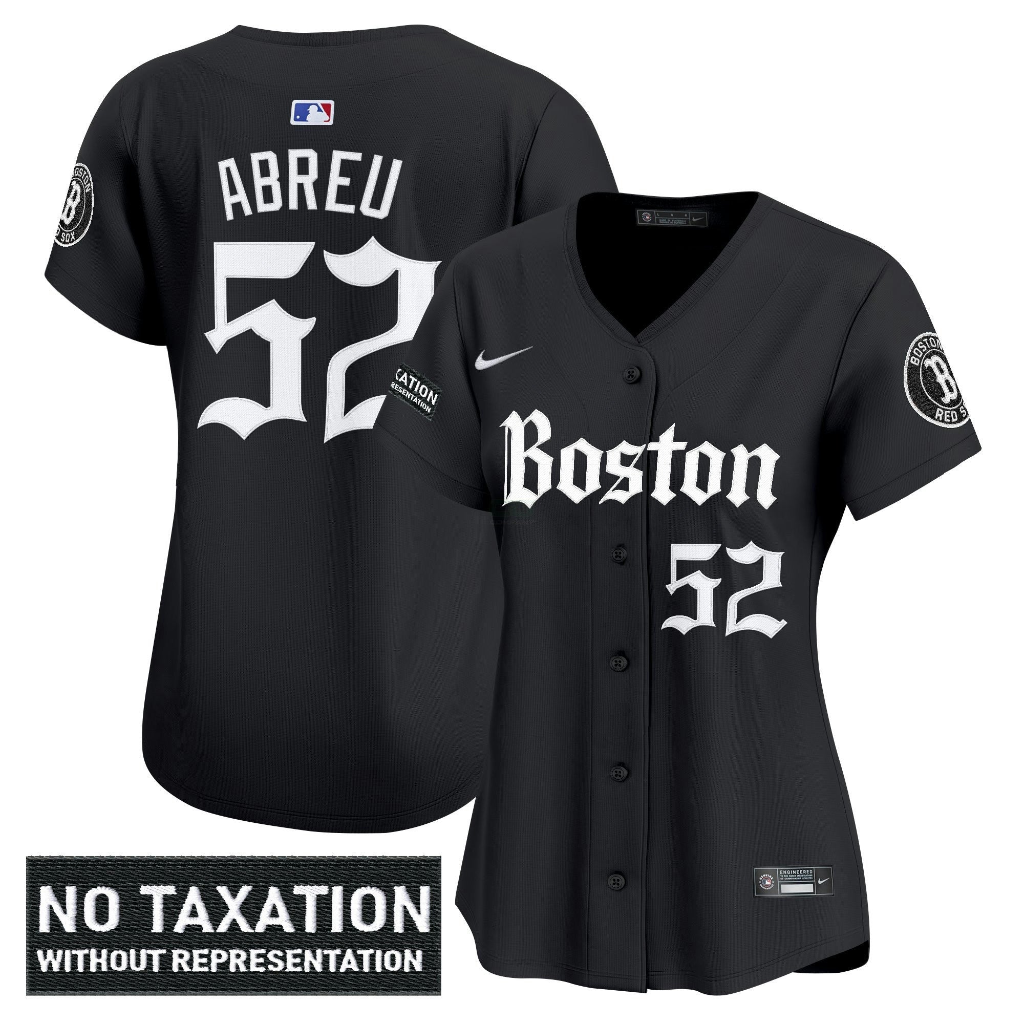 Camisa MLB Women’s Boston ‘Retro Newspaper Edition’ Vapor Premier Limited Jersey
