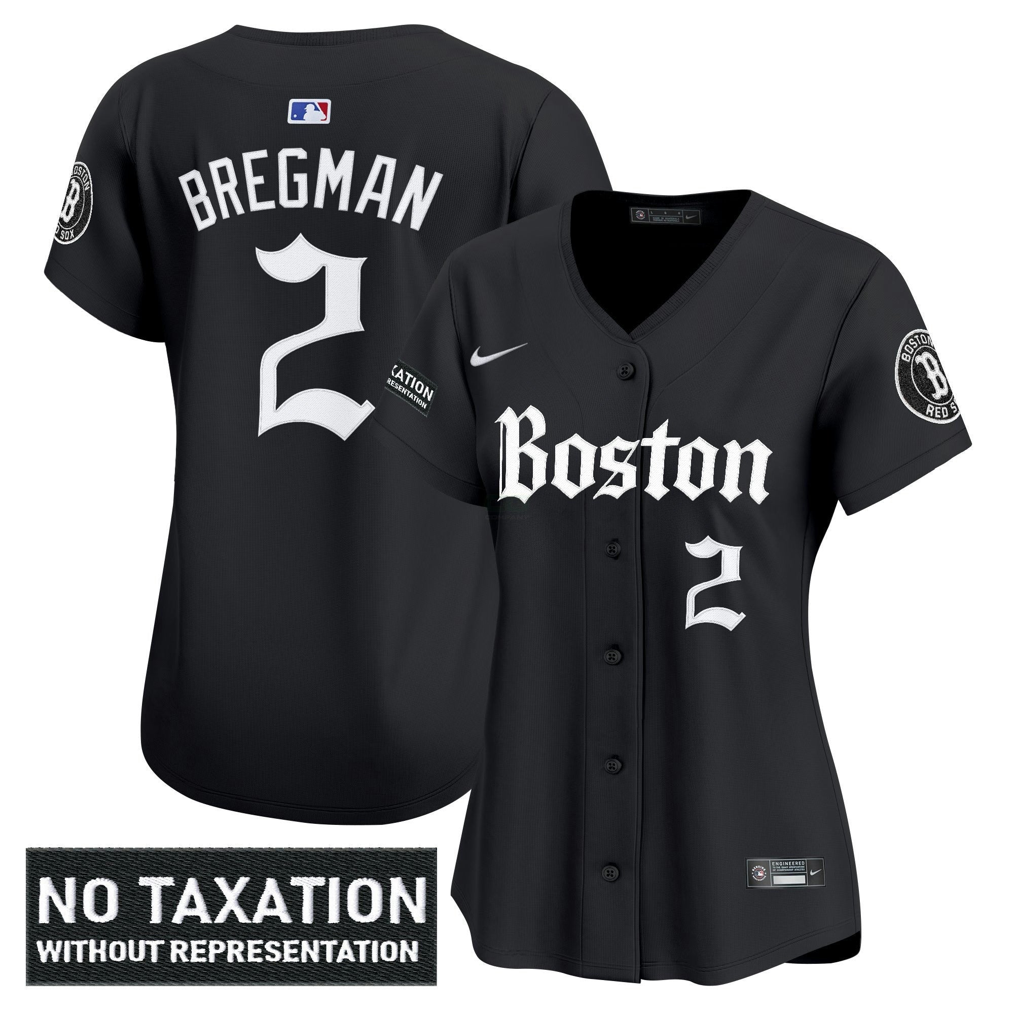 Camisa MLB Women’s Boston ‘Retro Newspaper Edition’ Vapor Premier Limited Jersey