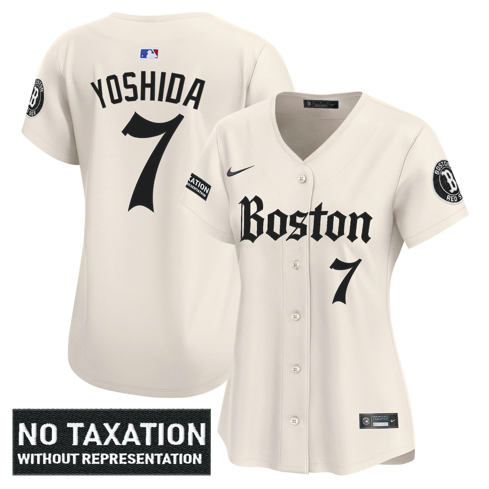 Camisa MLB Women’s Boston ‘Retro Newspaper Edition’ Vapor Premier Limited Jersey