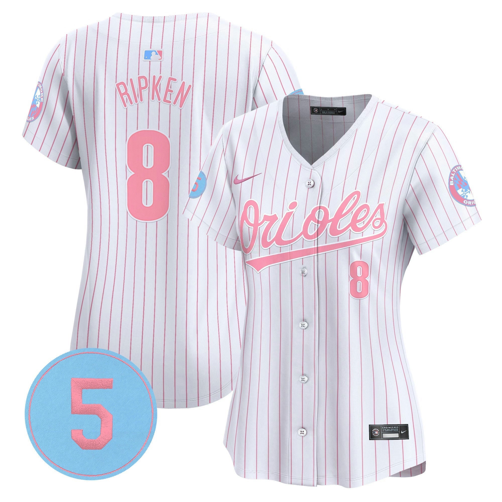 Camisa MLB Women’s Bubblegum Pink Robinson Patch Vapor Premier Limited Jersey