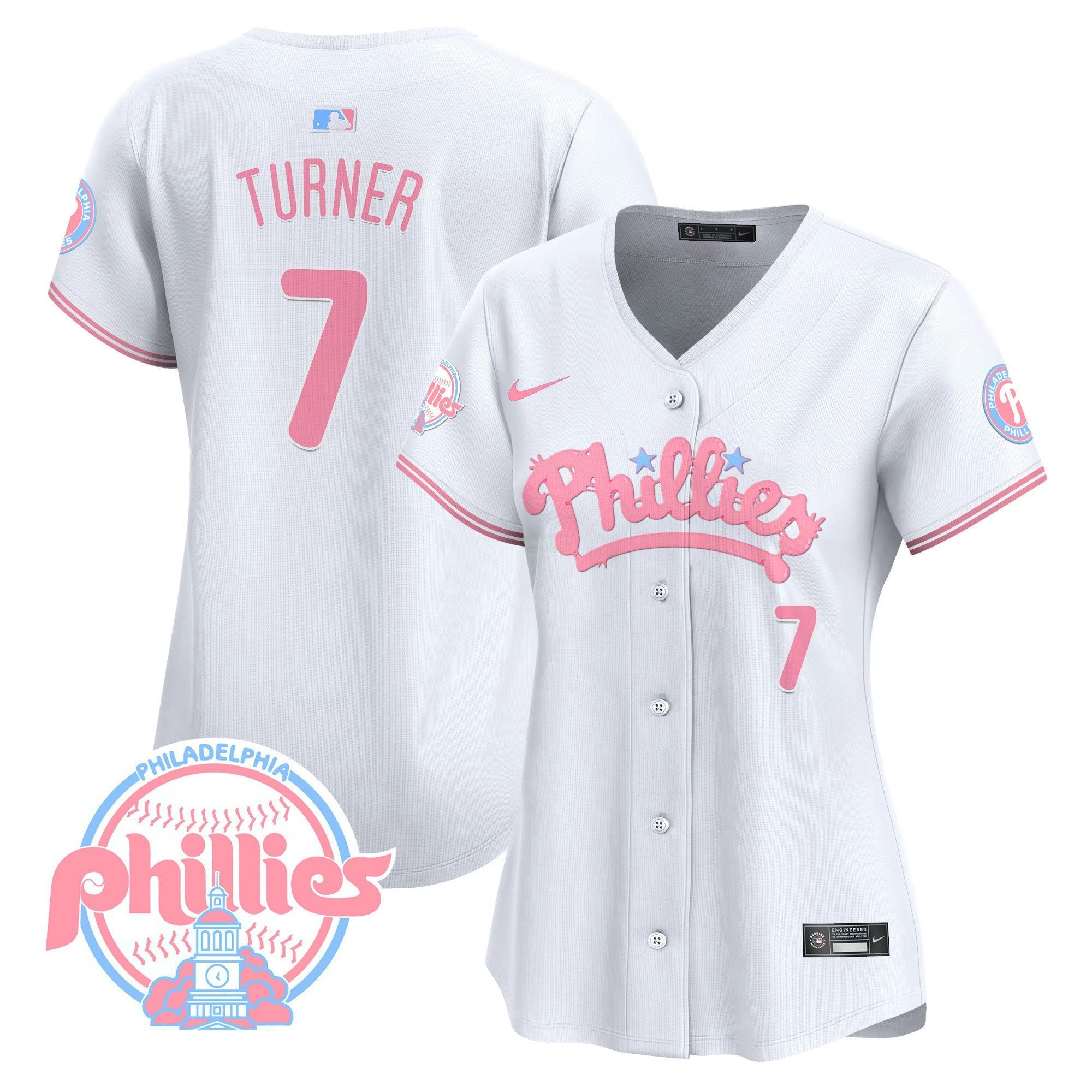 Camisa MLB Women’s Bubblegum Pink Vapor Premier Limited Jersey