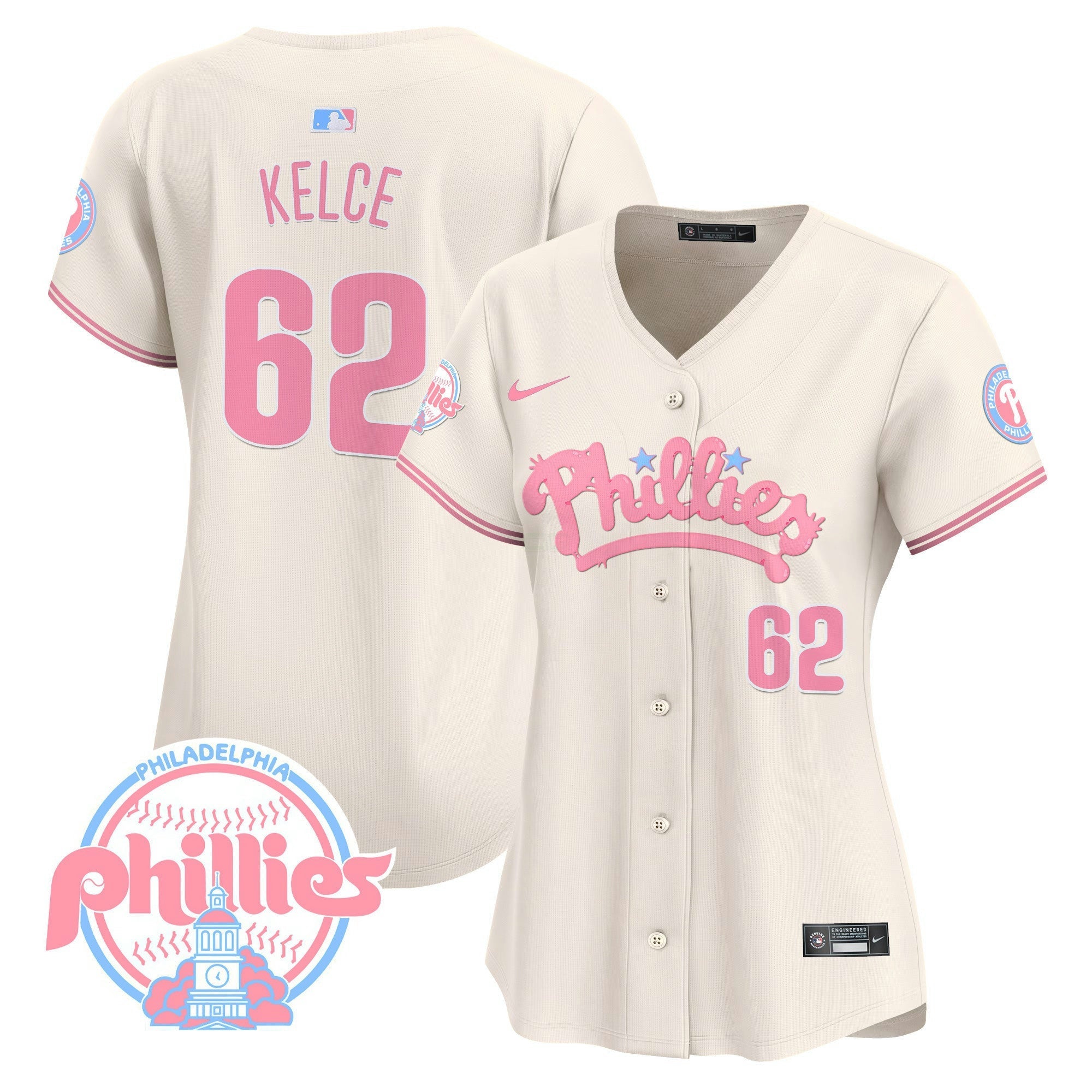 Camisa MLB Women’s Bubblegum Pink Vapor Premier Limited Jersey
