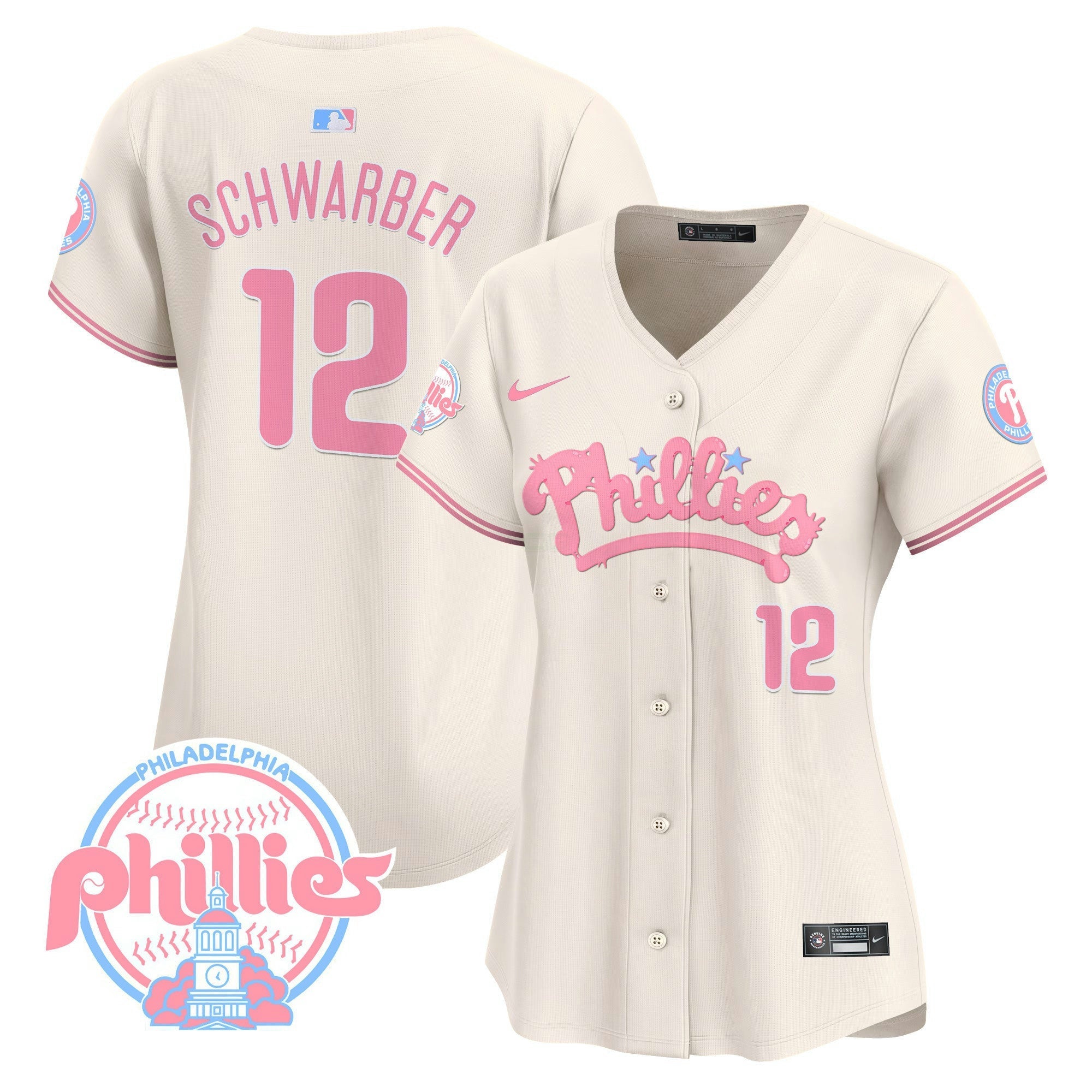 Camisa MLB Women’s Bubblegum Pink Vapor Premier Limited Jersey