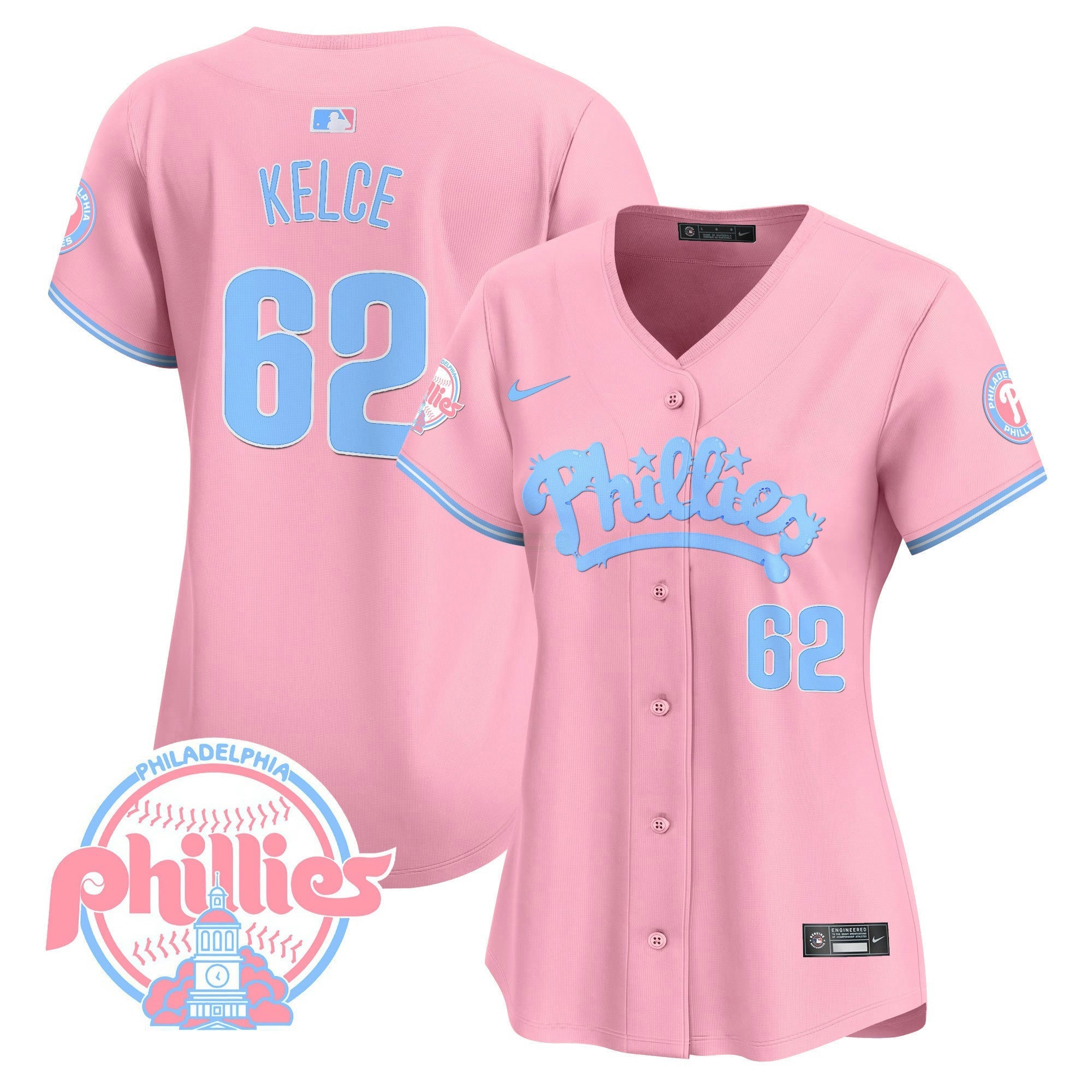 Camisa MLB Women’s Bubblegum Pink Vapor Premier Limited Jersey