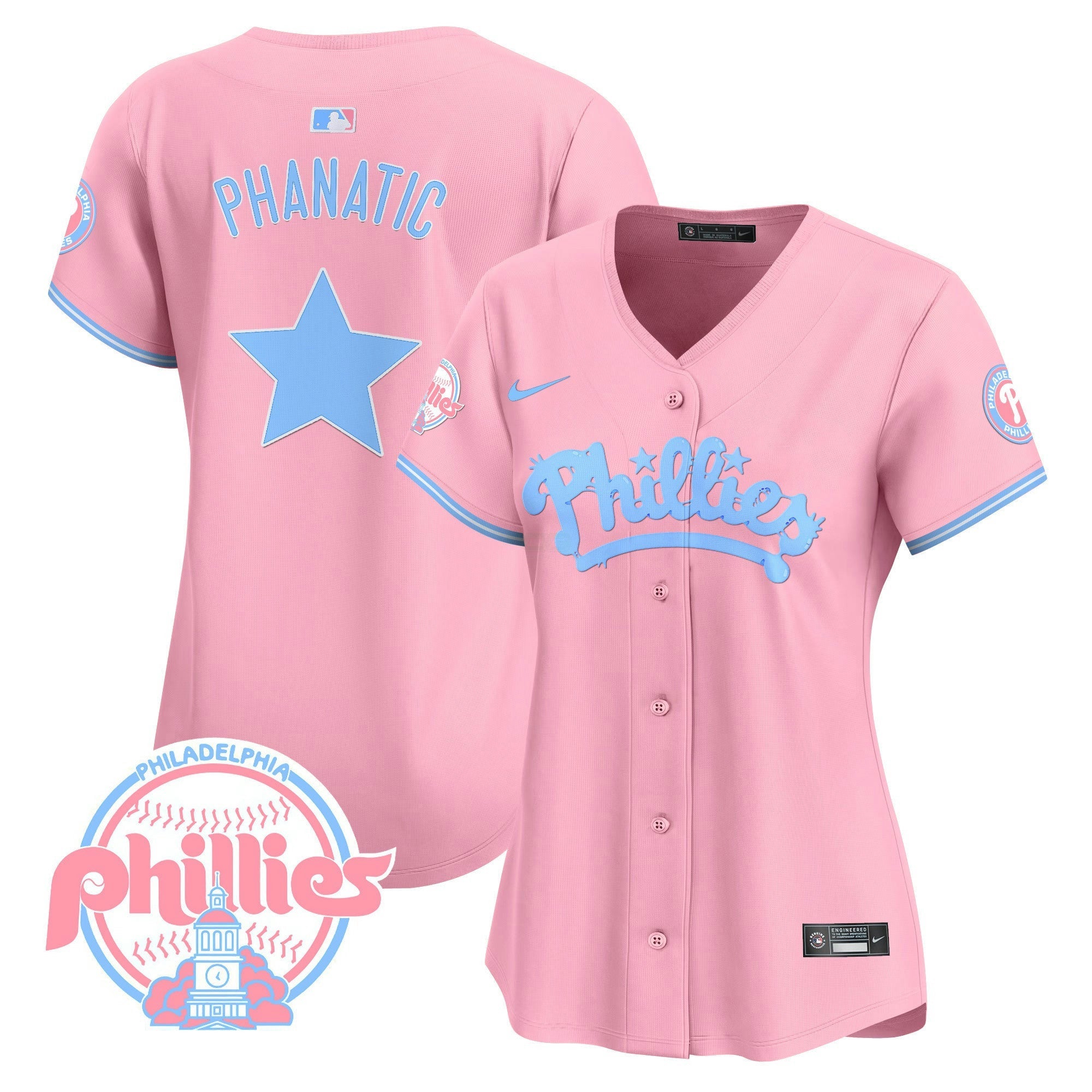 Camisa MLB Women’s Bubblegum Pink Vapor Premier Limited Jersey