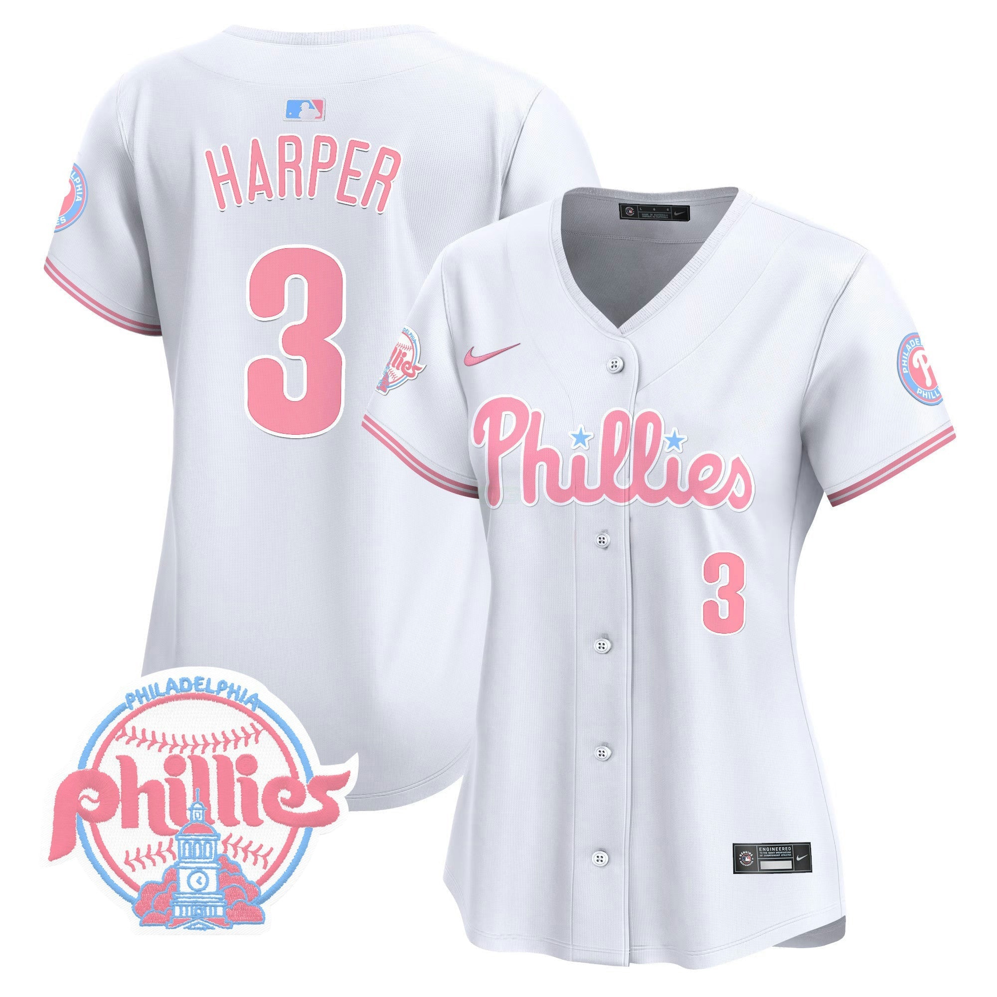 Camisa MLB Women’s Bubblegum Pink Vapor Premier Limited Jersey V2