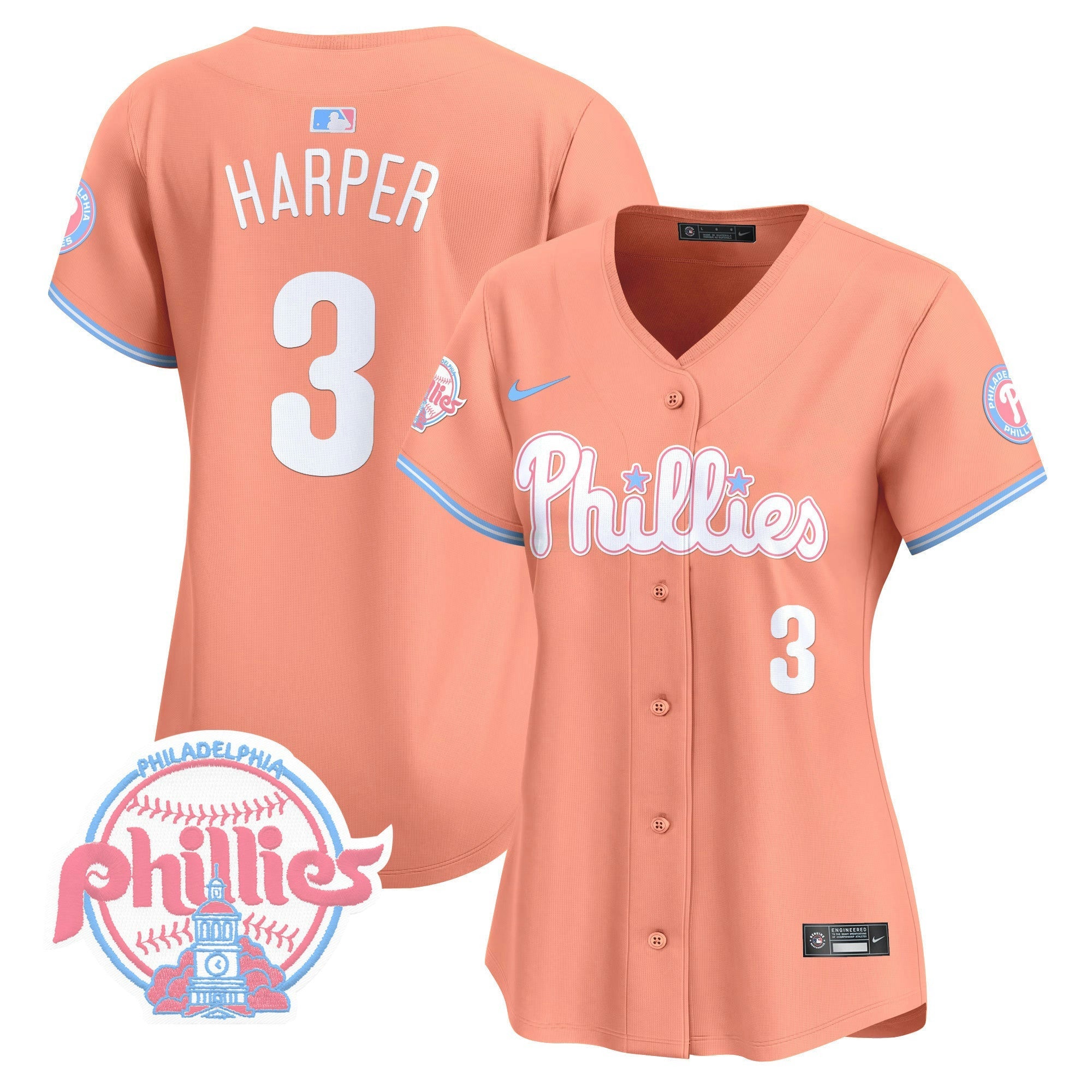 Camisa MLB Women’s Bubblegum Pink Vapor Premier Limited Jersey V2