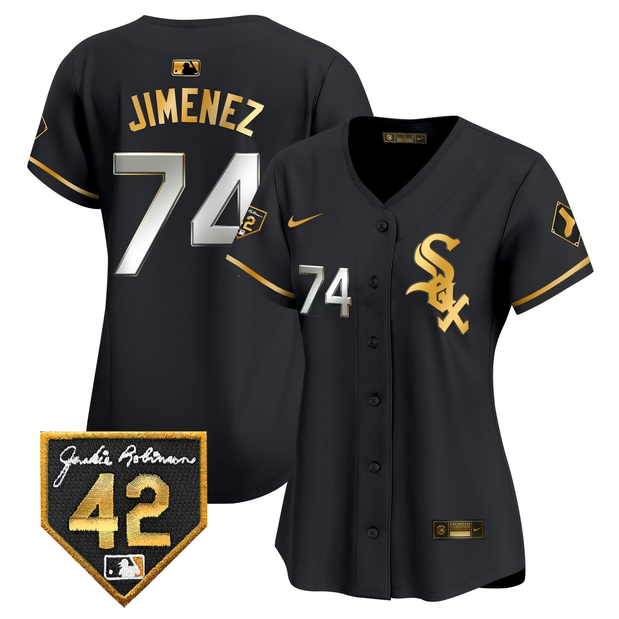 Camisa MLB Women’s Chicago 2024 Jackie Robinson Patch Vapor Premier Limited Jersey