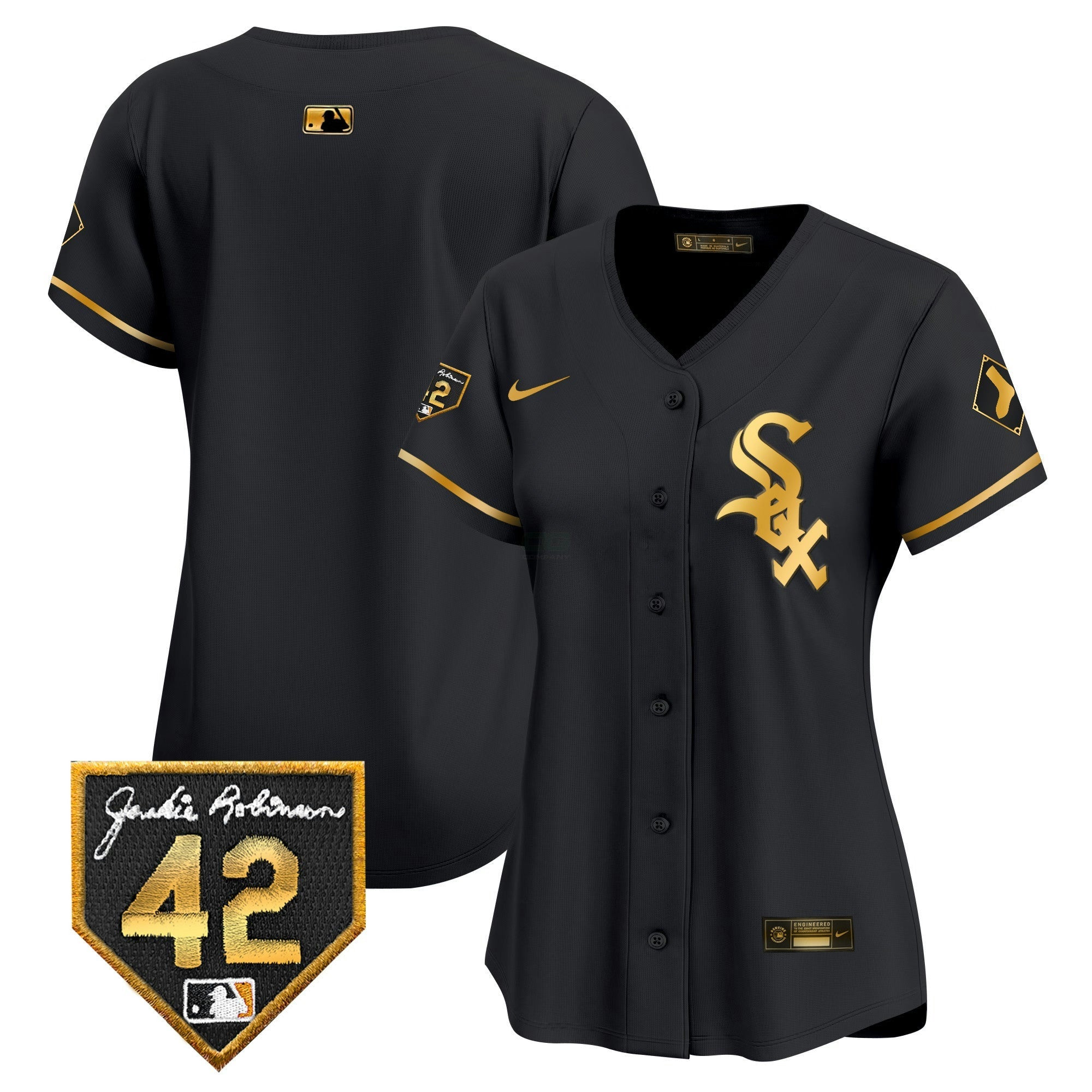 Camisa MLB Women’s Chicago 2024 Jackie Robinson Patch Vapor Premier Limited Jersey