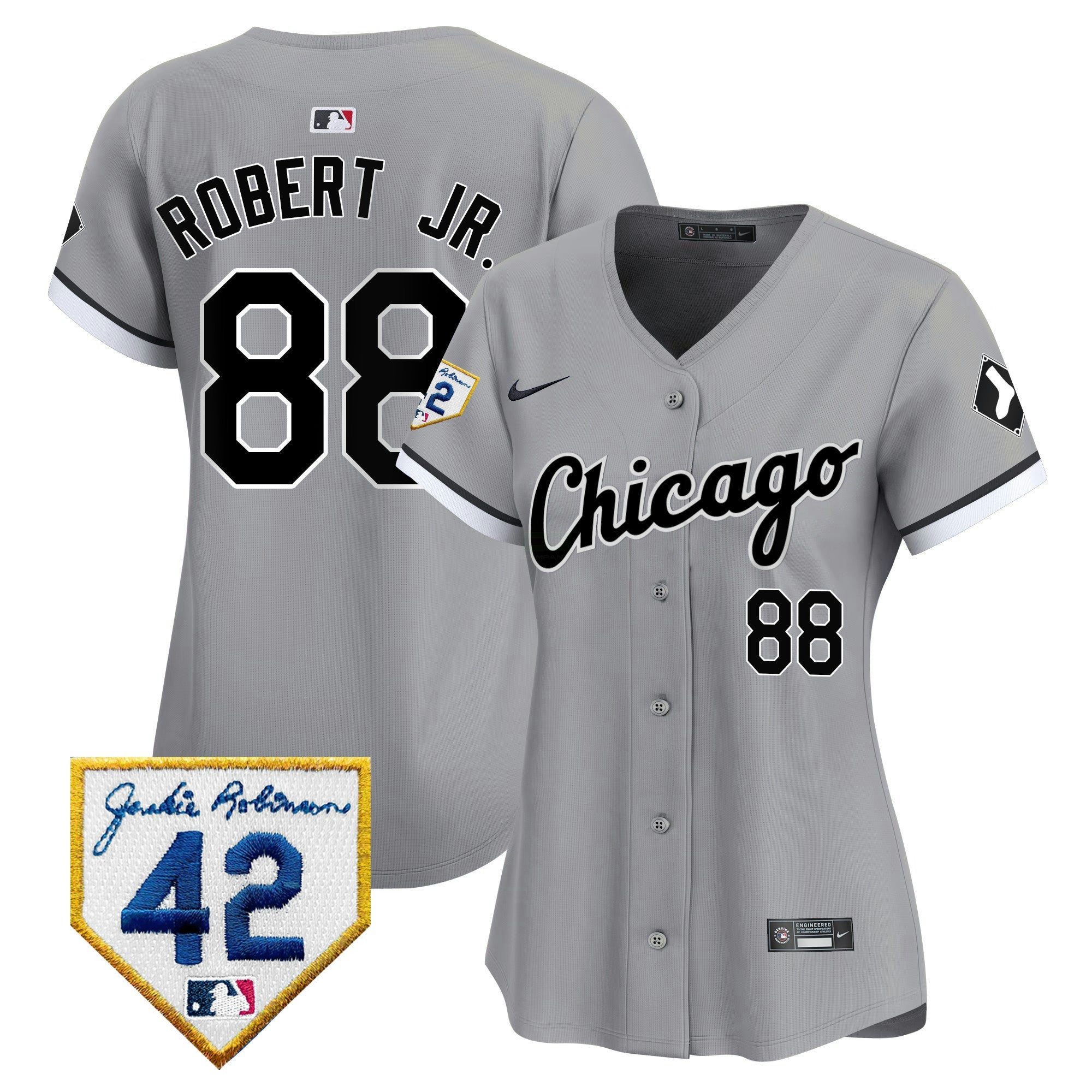 Camisa MLB Women’s Chicago 2024 Jackie Robinson Patch Vapor Premier Limited Jersey