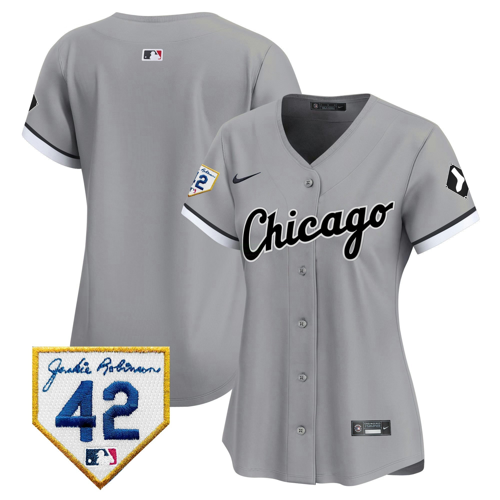 Camisa MLB Women’s Chicago 2024 Jackie Robinson Patch Vapor Premier Limited Jersey