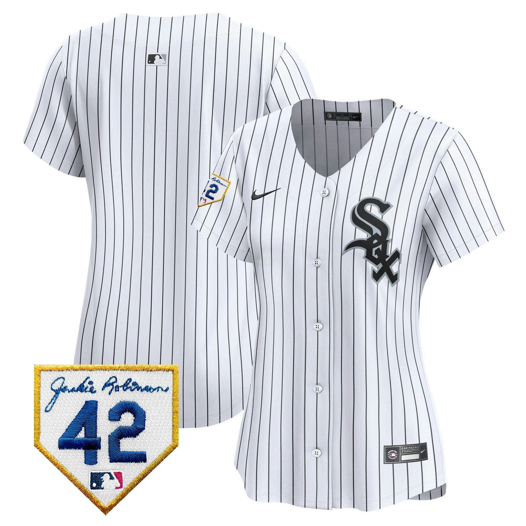 Camisa MLB Women’s Chicago 2024 Jackie Robinson Patch Vapor Premier Limited Jersey