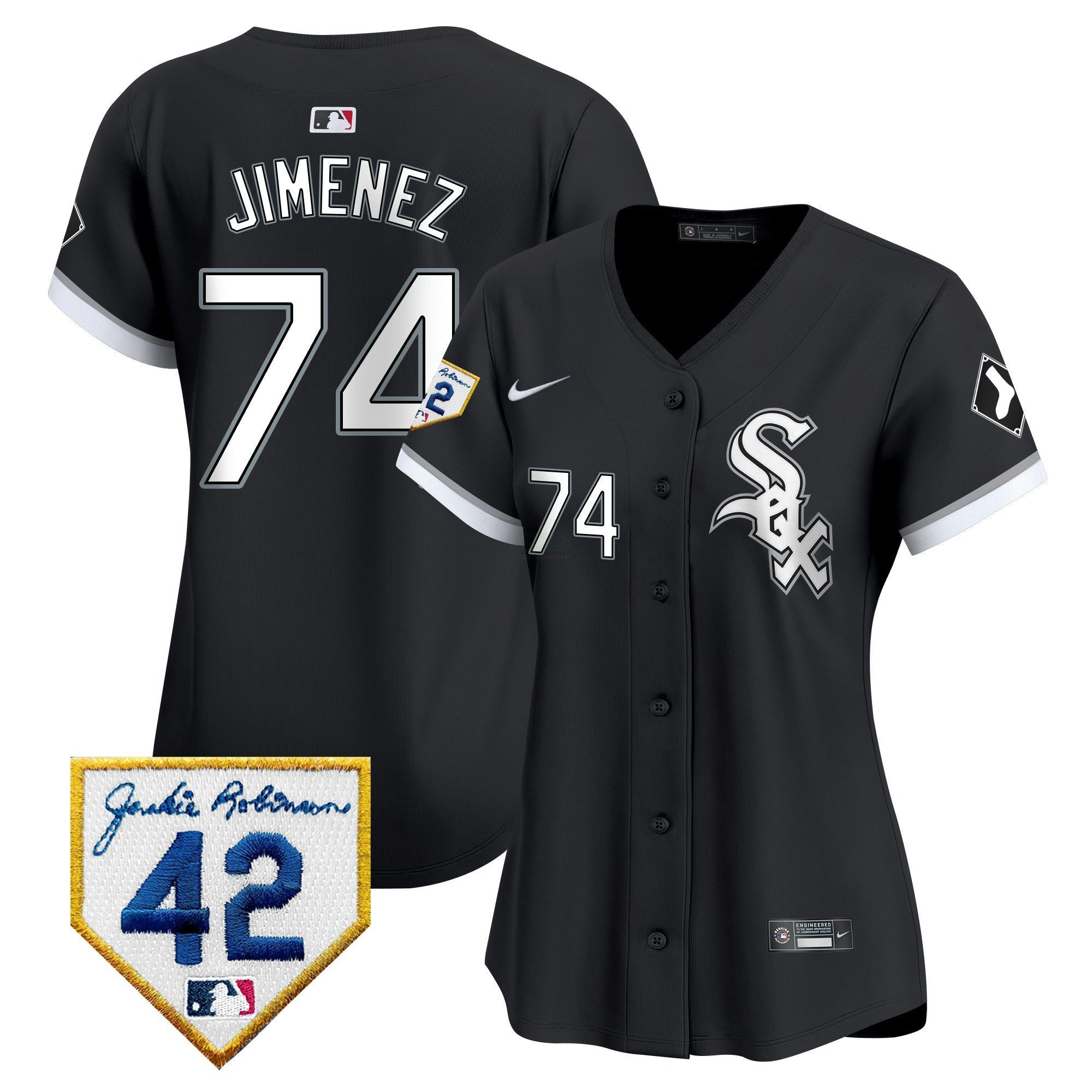 Camisa MLB Women’s Chicago 2024 Jackie Robinson Patch Vapor Premier Limited Jersey