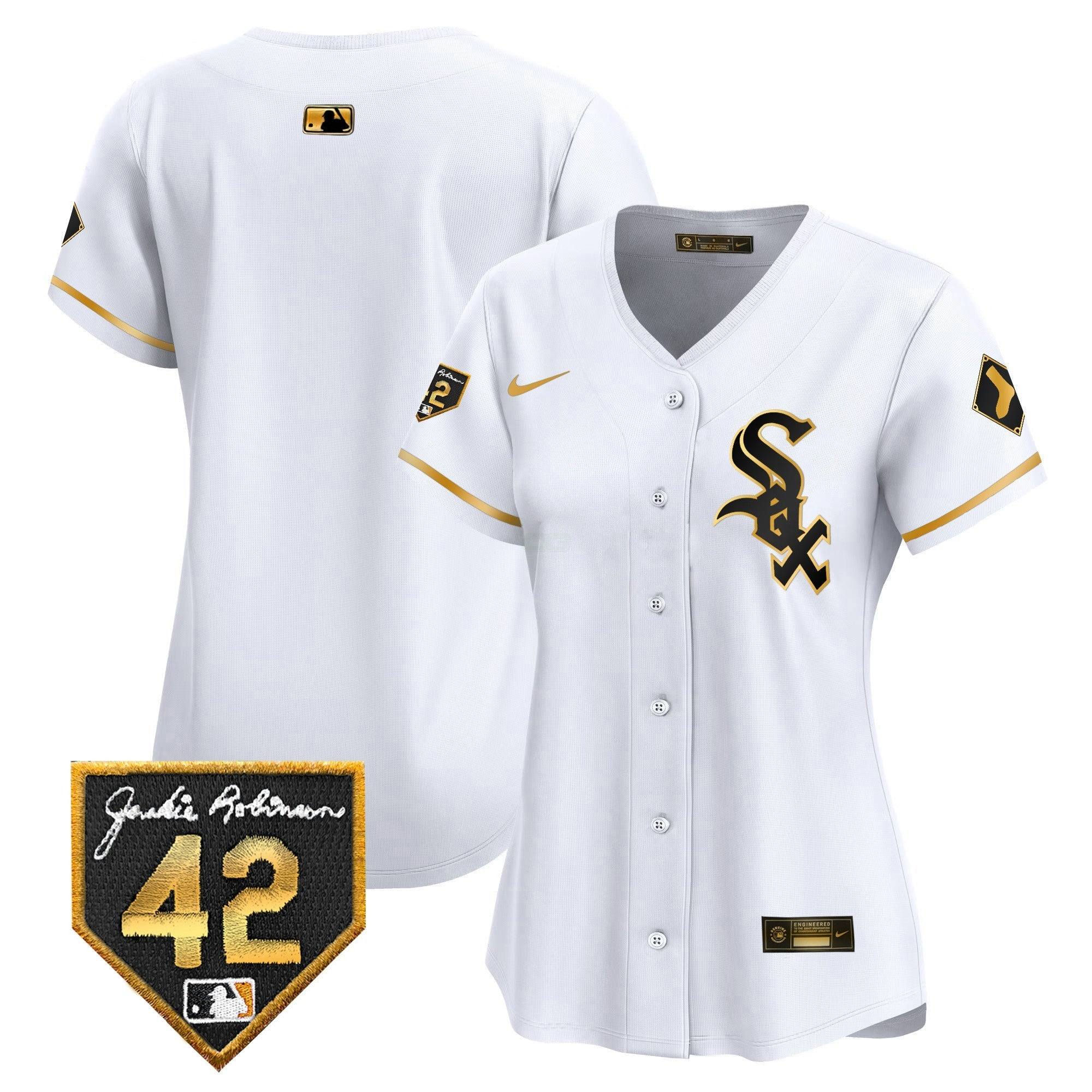 Camisa MLB Women’s Chicago 2024 Jackie Robinson Patch Vapor Premier Limited Jersey