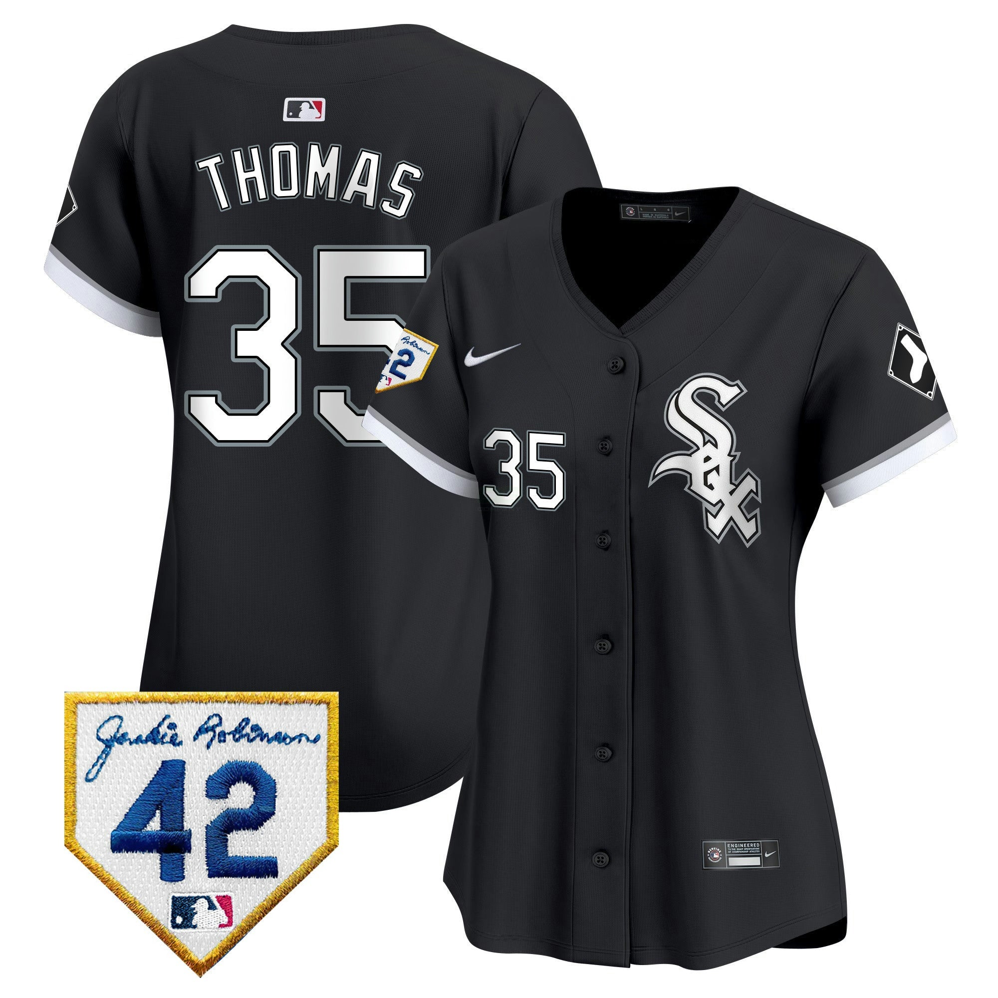 Camisa MLB Women’s Chicago 2024 Jackie Robinson Patch Vapor Premier Limited Jersey