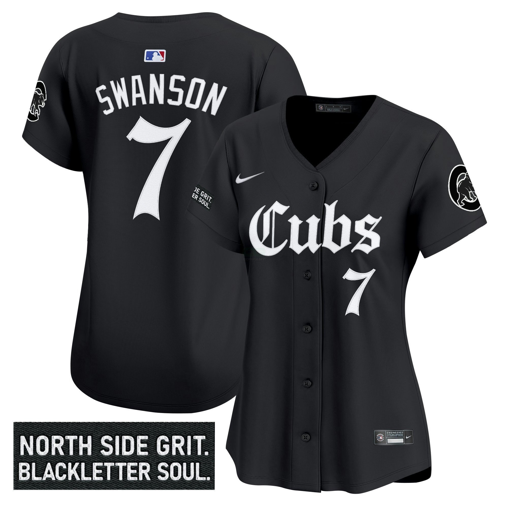 Camisa MLB Women’s Chicago ‘Gothic North Side Edition’ Vapor Premier Limited Jersey