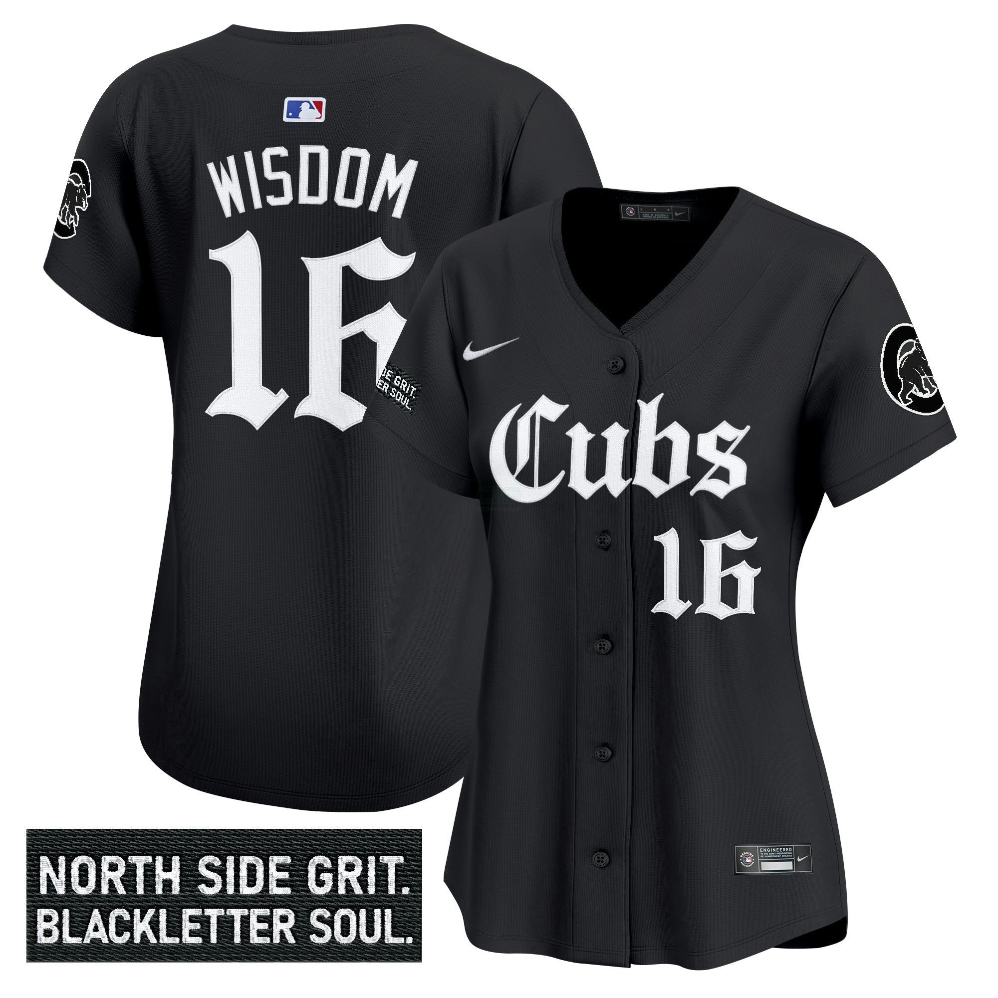 Camisa MLB Women’s Chicago ‘Gothic North Side Edition’ Vapor Premier Limited Jersey